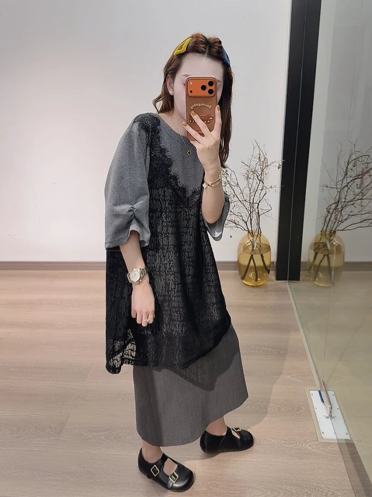 Gray Half Skirt Set Women's Fashion Spring Summer Outfit Two-Piece Suit Casual Loose Fit round Neck Short Sleeve T-Shirt
Gray Half Skirt Set Women's Fashion Spring Summer Outfit Two-Piece Suit Casual Loose Fit round Neck Short Sleeve T-Shirt