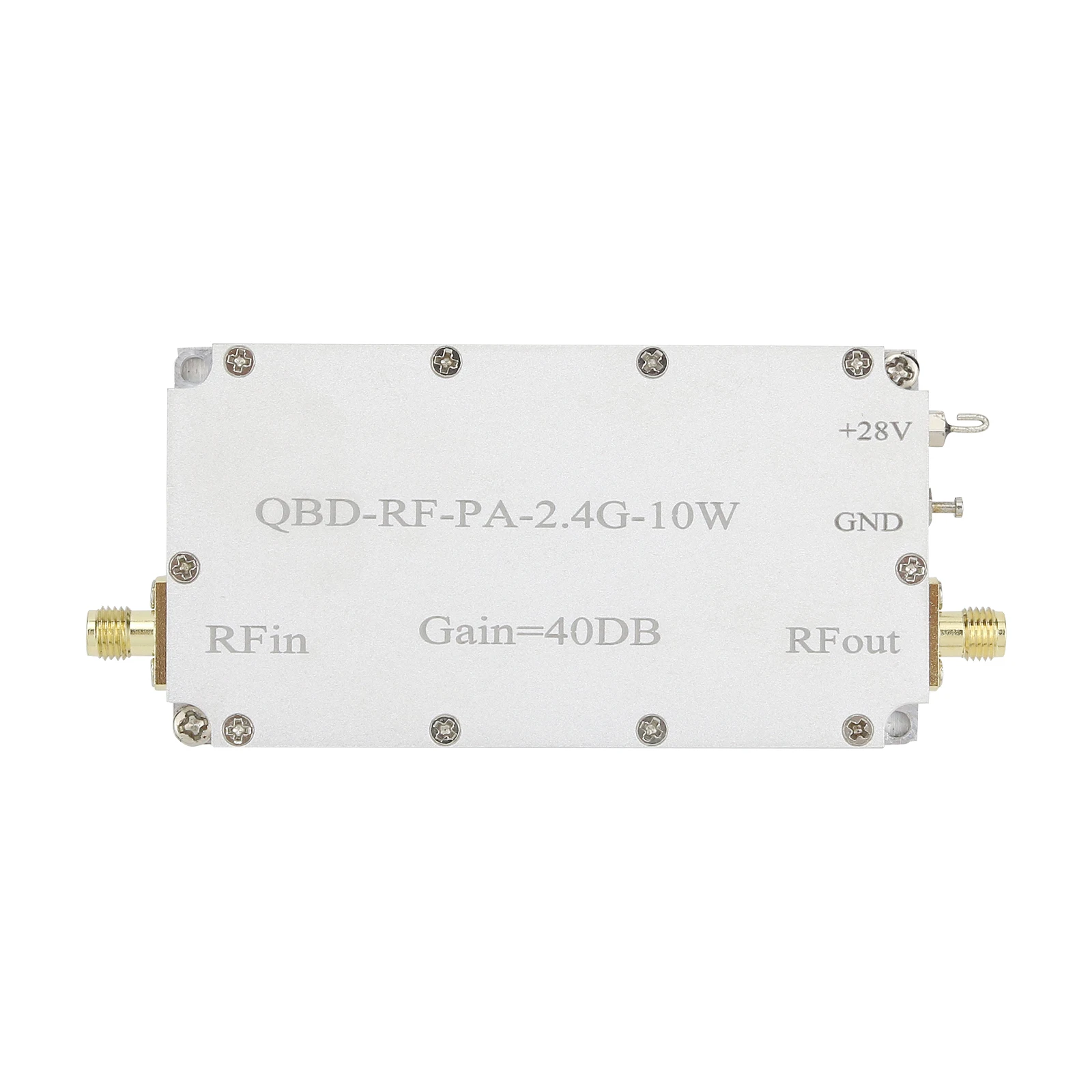 QBF-RF-PA-2.4G-10W RF Power Amplifier Featuring 40DB Gain One-Way RF Power Amp
QBF-RF-PA-2.4G-10W RF Power Amplifier Featuring 40DB Gain One-Way RF Power Amp