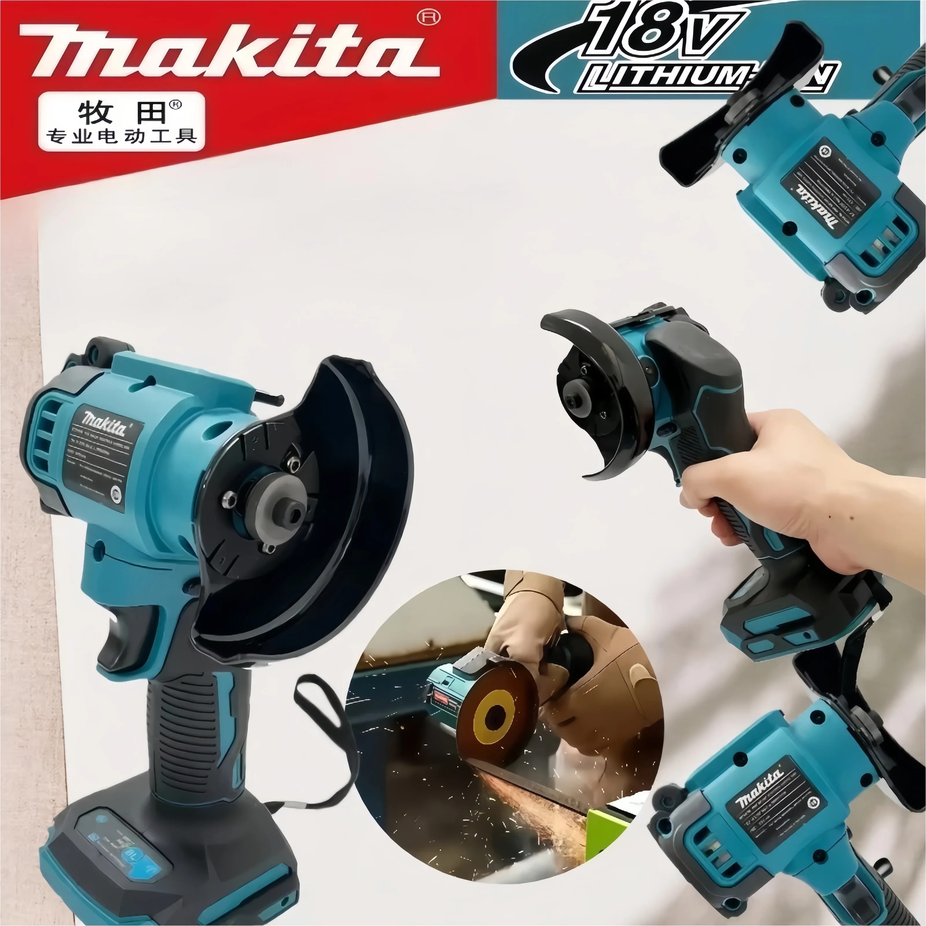Makita Cordless Angle Grinder 3 Inch Angle Grinder Cordless 3 Inch Electirc CUT OFF Tool Cutting Circular Saw Power Tool
Makita Cordless Angle Grinder 3 Inch Angle Grinder Cordless 3 Inch Electirc CUT OFF Tool Cutting Circular Saw Power Tool