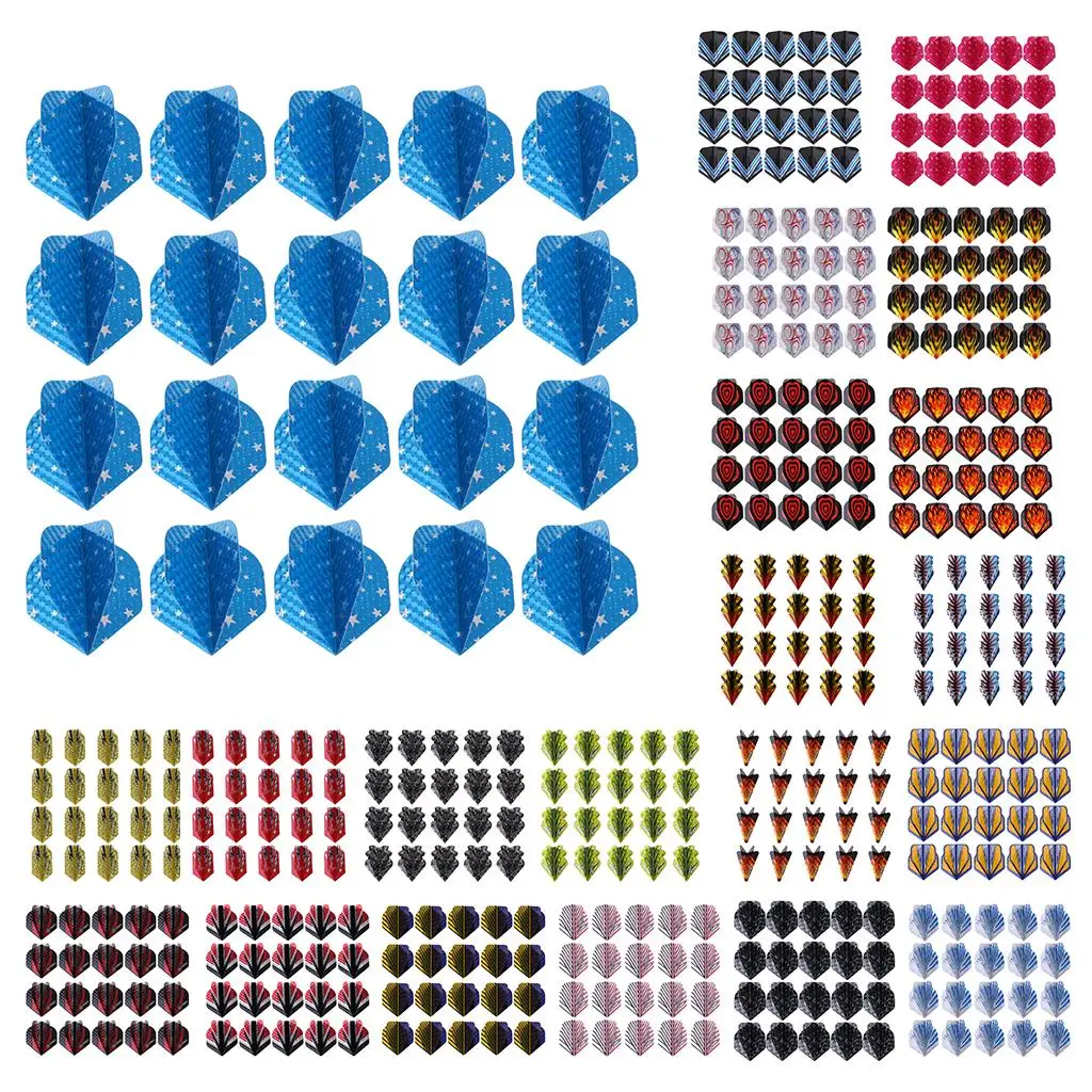 Набор из 20 стандартных полетов в ассортименте для стали/мягких наконечников
Набор из 20 стандартных полетов в ассортименте для стали/мягких наконечников