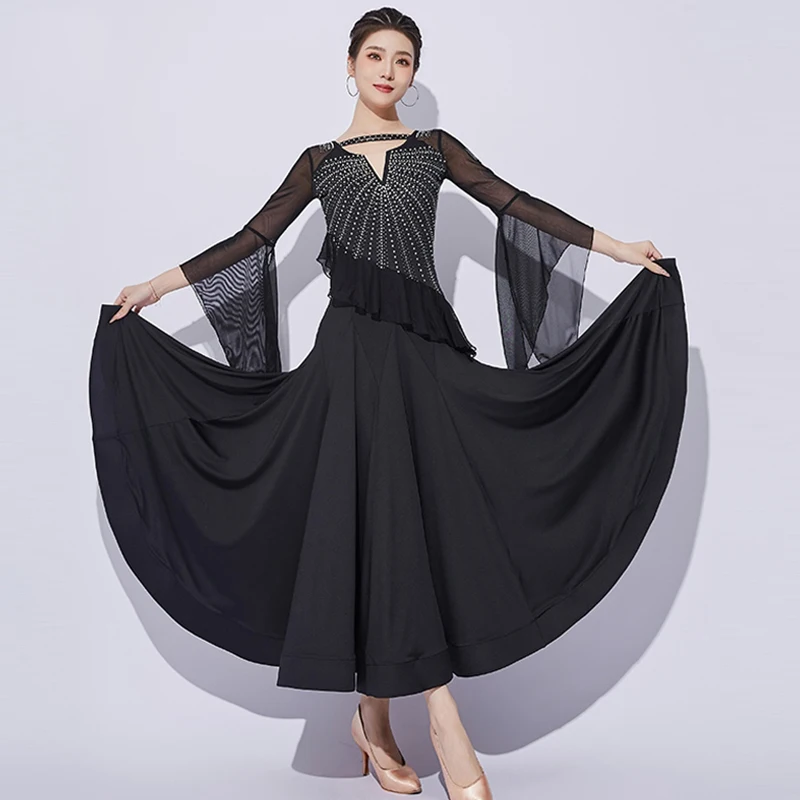 Black Ballroom Dress Women Standard Dresses For Competition Waltz Tango Stage Costume Ballroom Dance Training Clothes Red 2200
Black Ballroom Dress Women Standard Dresses For Competition Waltz Tango Stage Costume Ballroom Dance Training Clothes Red 2200