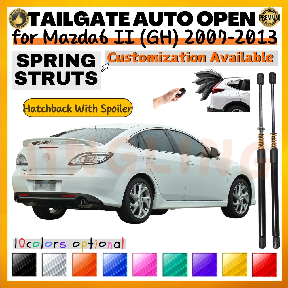 Qty(2) Trunk Struts with Spring for Mazda6 II GH Hatchback With Spoiler 2007-2013 Rear Tailgate Boot Lift Support Shock Absorber
Qty(2) Trunk Struts with Spring for Mazda6 II GH Hatchback With Spoiler 2007-2013 Rear Tailgate Boot Lift Support Shock Absorber