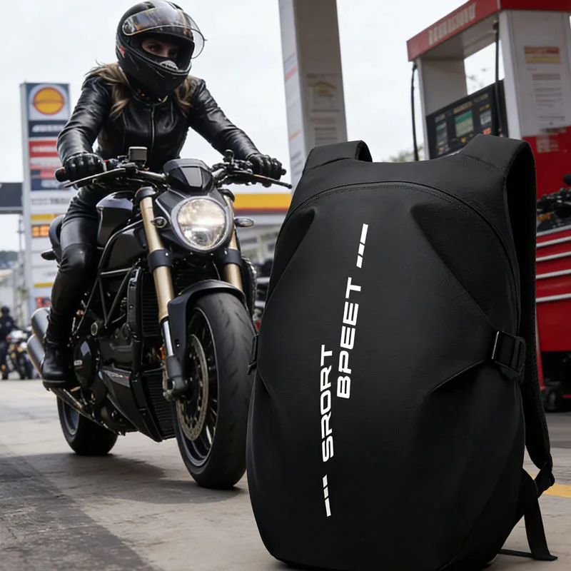 Water-Repellent Cycling Backpack Large Capacity Motorcycle Helmet Bag Reflective Sports Bag for Outdoor Activities
Water-Repellent Cycling Backpack Large Capacity Motorcycle Helmet Bag Reflective Sports Bag for Outdoor Activities