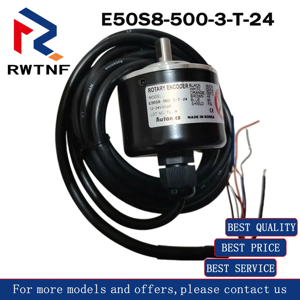 Brand New Genuine E50S8-500-3-T-24 AUTONICS Incremental photoelectric rotary encoder,100% original warehouse stock
Brand New Genuine E50S8-500-3-T-24 AUTONICS Incremental photoelectric rotary encoder,100% original warehouse stock