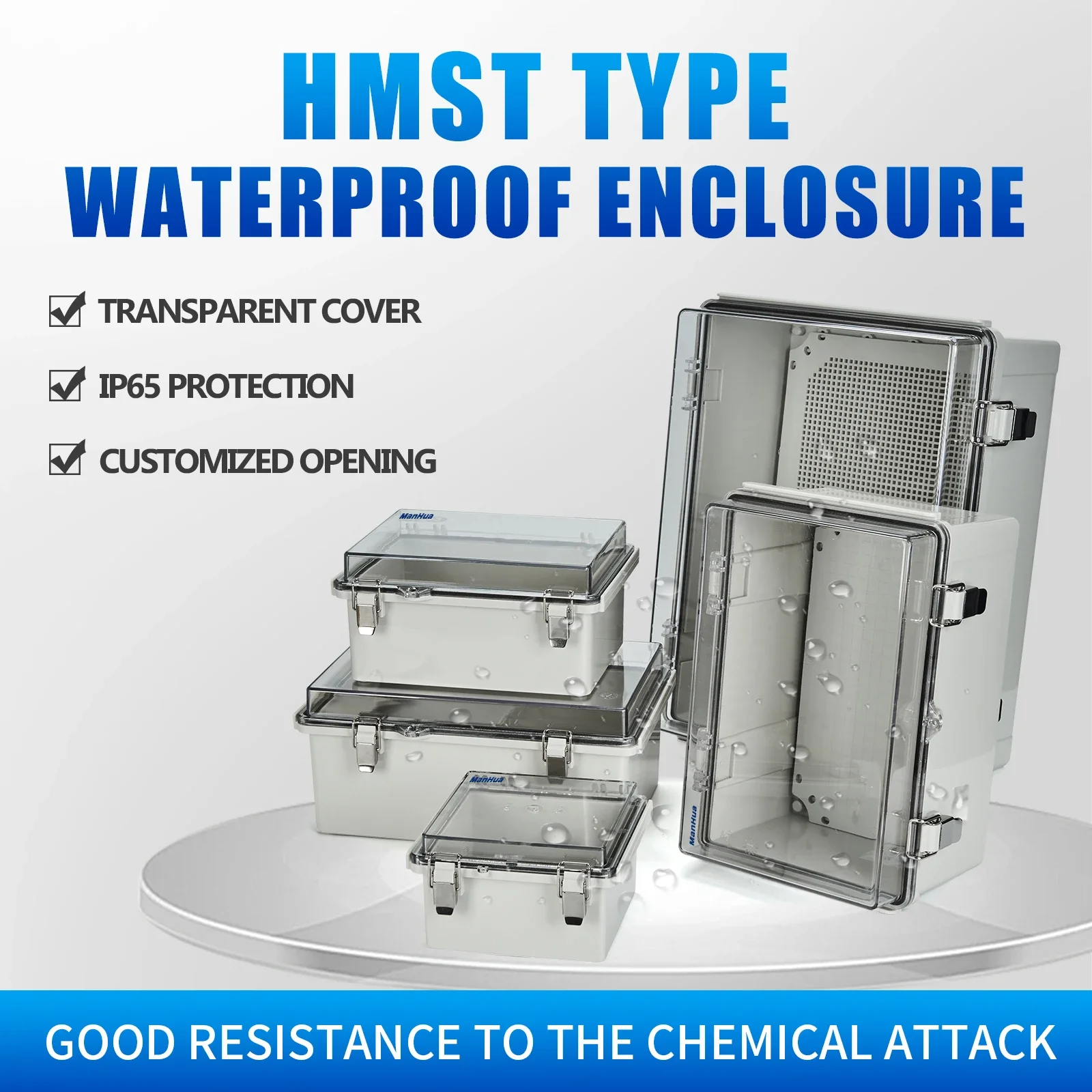 ManHua Transparent Cover Waterproof Plastic Enclosure Box Electronic Project Instrument Case ABS Outdoor Junction Box Electrical
ManHua Transparent Cover Waterproof Plastic Enclosure Box Electronic Project Instrument Case ABS Outdoor Junction Box Electrical