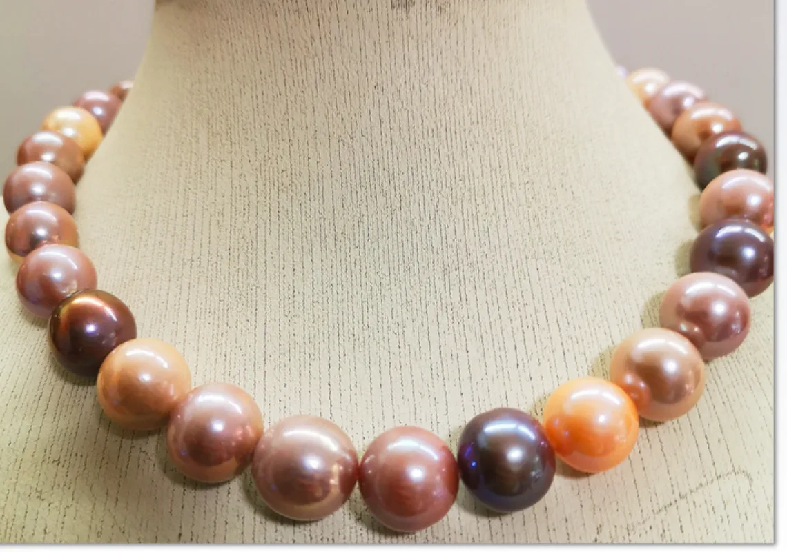 Suberb 17"12-14mm Genuine Pink Purple Lavender Round Pearl Necklace Women Jewelry Wedding Party Gift 925 Sterling Silver 1669AA
Suberb 17"12-14mm Genuine Pink Purple Lavender Round Pearl Necklace Women Jewelry Wedding Party Gift 925 Sterling Silver 1669AA