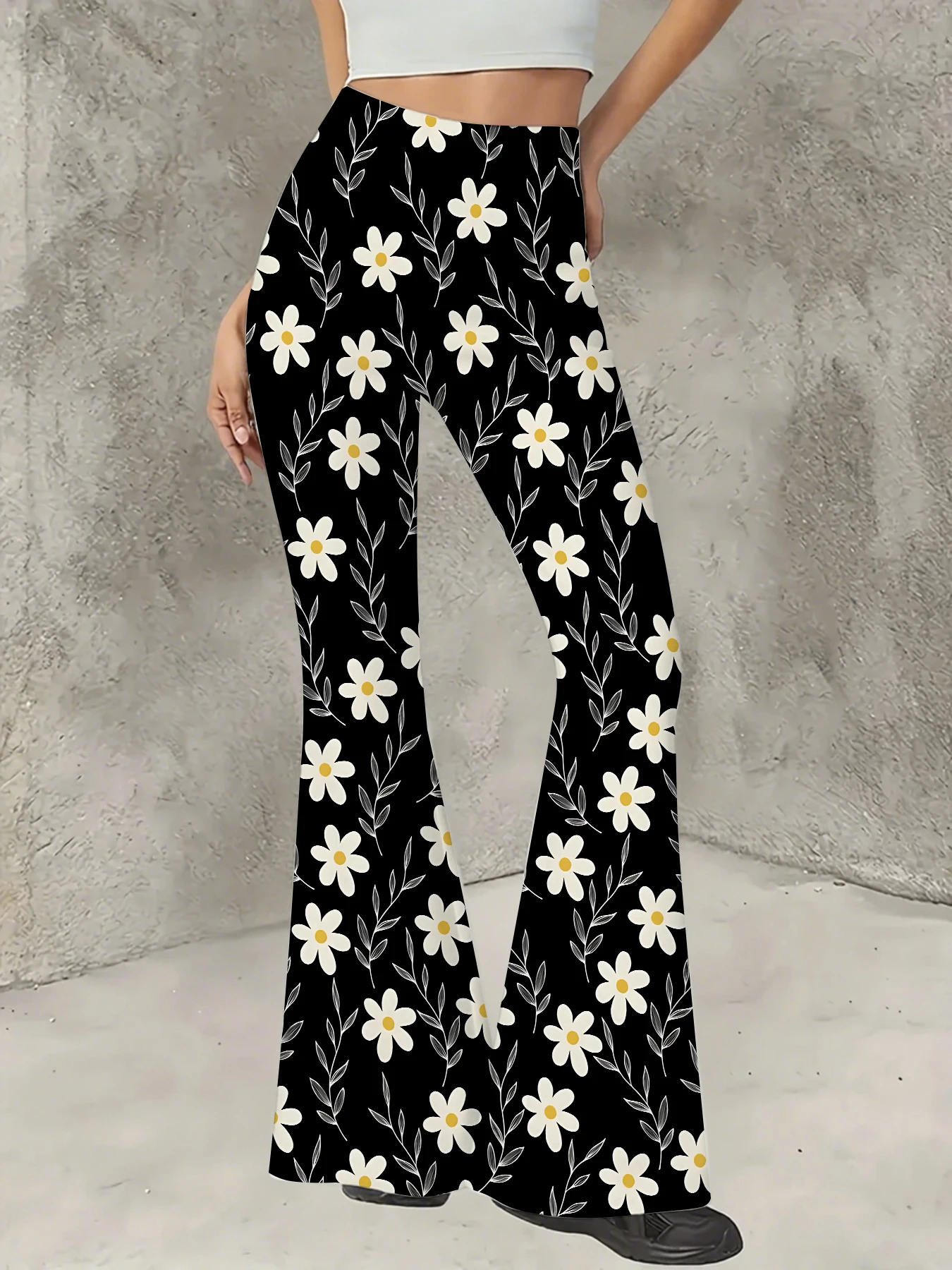 Women's Floral Print Flare Pants Elegant Stretchy Bell Bottom Trousers Summer
Women's Floral Print Flare Pants Elegant Stretchy Bell Bottom Trousers Summer
