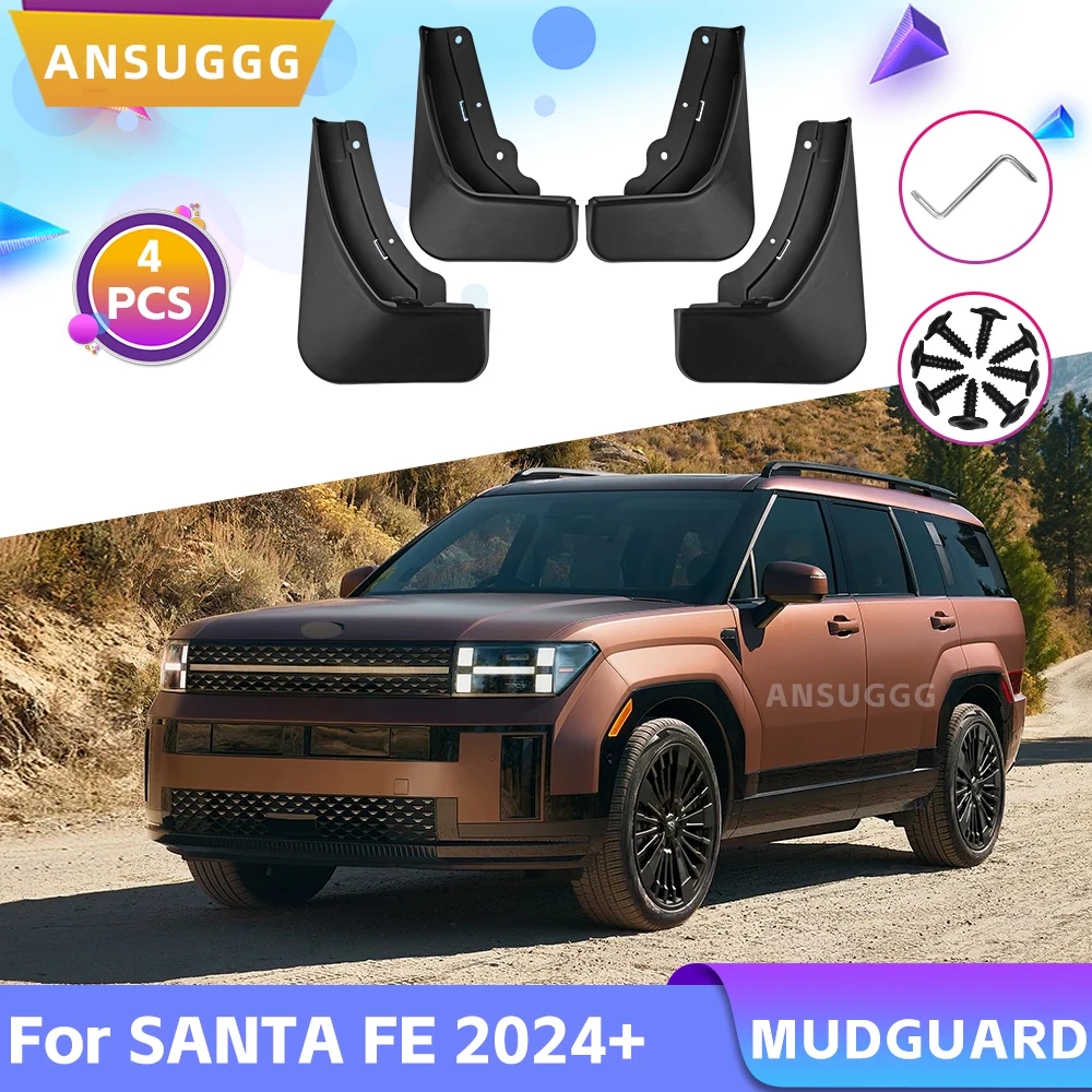 Mudguard For 2024 Hyundai SANTA FE 2025 Hybrid Mud Flaps Splash Guards MudFlap Car Accessories Front Rear Wheels Fender 4Pcs
Mudguard For 2024 Hyundai SANTA FE 2025 Hybrid Mud Flaps Splash Guards MudFlap Car Accessories Front Rear Wheels Fender 4Pcs