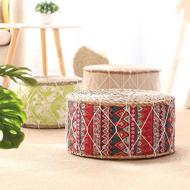Woven Stool with Storage, Rattan Pouf Ottoman, Natural Seagrass Entryway Bench for Changing Shoes, Handmade Round Stool
Woven Stool with Storage, Rattan Pouf Ottoman, Natural Seagrass Entryway Bench for Changing Shoes, Handmade Round Stool