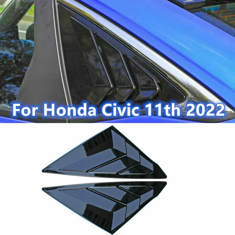 ABS Glossy Black Car Rear Quarter Side Vent Window Scoop Louver Cover Trim For Honda Civic 11th 2022
ABS Glossy Black Car Rear Quarter Side Vent Window Scoop Louver Cover Trim For Honda Civic 11th 2022