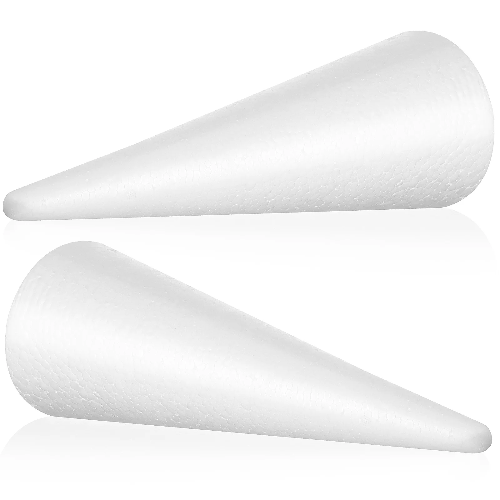 2 pcs Foam Cone Crafts: White Cone-Shaped Craft Foam For Diy Christmas Tree, School Projects, Wedding Decor, Home Holiday Art
2 pcs Foam Cone Crafts: White Cone-Shaped Craft Foam For Diy Christmas Tree, School Projects, Wedding Decor, Home Holiday Art