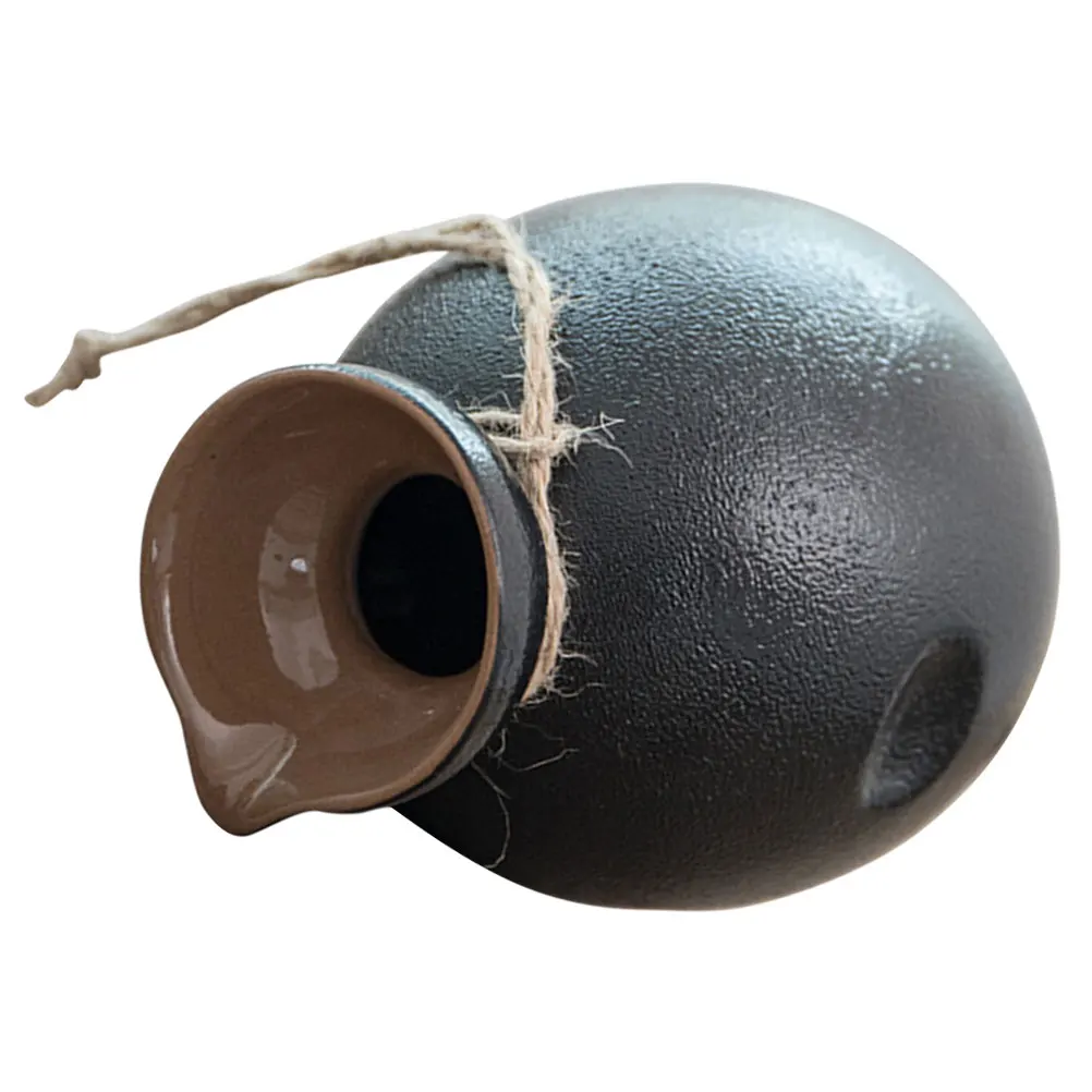 Ceramic Bottle 500ml Black Clay Sake Pot Household Vintage Japanese Flask Jug Easy Clean Traditional Craftsmanship
Ceramic Bottle 500ml Black Clay Sake Pot Household Vintage Japanese Flask Jug Easy Clean Traditional Craftsmanship
