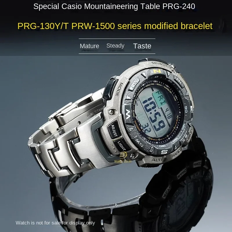 Titanium Bracelet For Casio PRG-240/PRG-130Y/T PRW-1500 Modified Titanium Strap Men's Lightweight Mountaineering Watchband chian
Titanium Bracelet For Casio PRG-240/PRG-130Y/T PRW-1500 Modified Titanium Strap Men's Lightweight Mountaineering Watchband chian