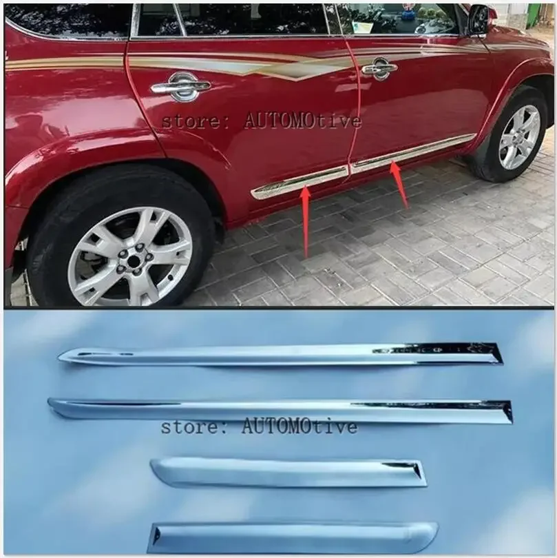 ABS Chrome body side moldings side door decoration 2008-2012 for Toyota RAV4
ABS Chrome body side moldings side door decoration 2008-2012 for Toyota RAV4