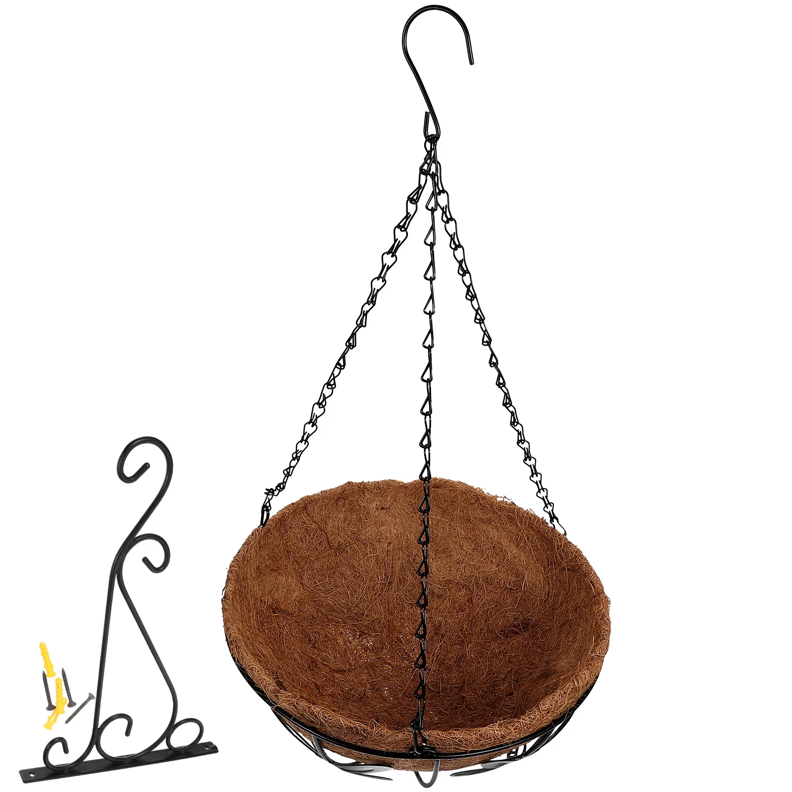 Iron Hanging Pot 12 Hanging Flowerpot Inch Liner Baskets Outdoor Indoor Use Plant Containers Garden Decor
Iron Hanging Pot 12 Hanging Flowerpot Inch Liner Baskets Outdoor Indoor Use Plant Containers Garden Decor