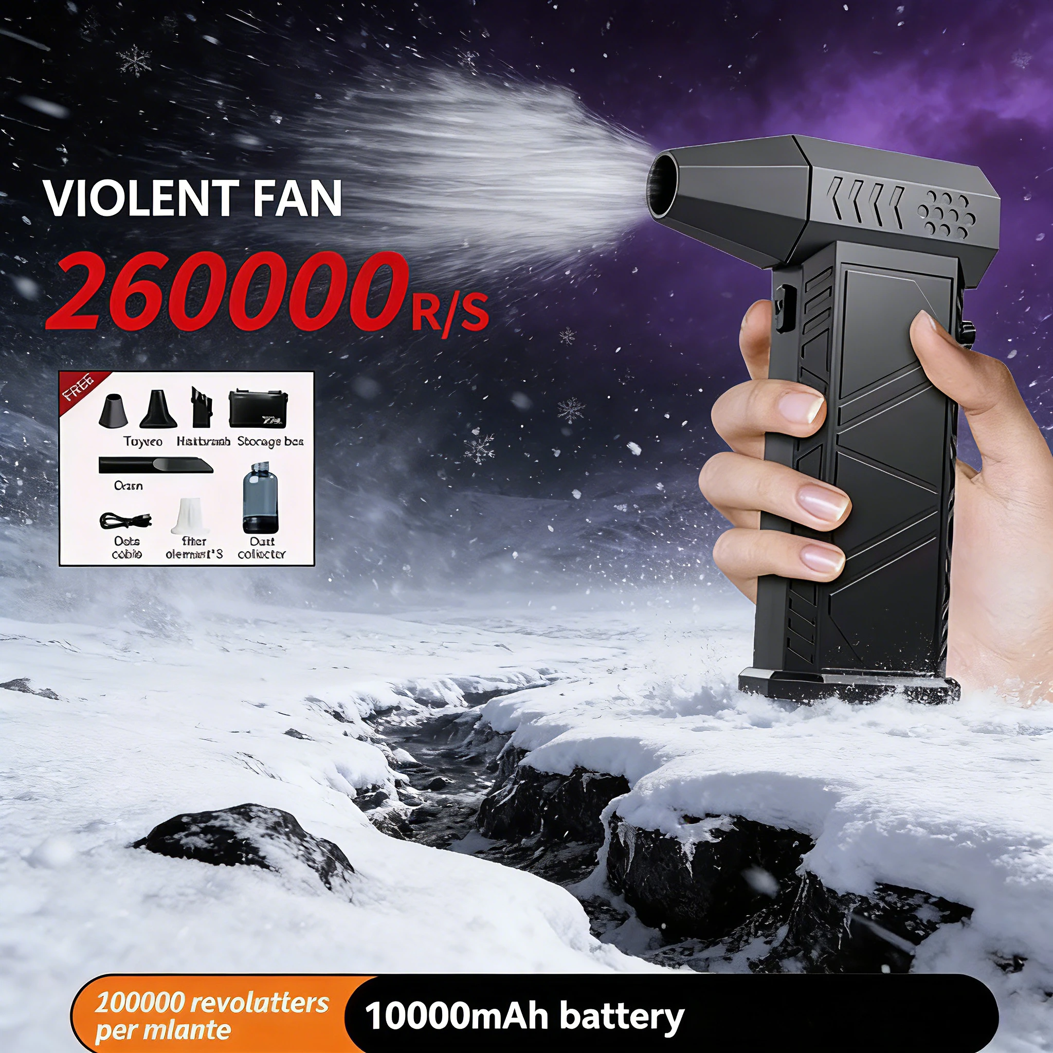 x9 Новый мощный турбинный вентилятор — сильный ветер 58 м/с | Бесщеточный пылесборник
x9 Новый мощный турбинный вентилятор — сильный ветер 58 м/с | Бесщеточный пылесборник