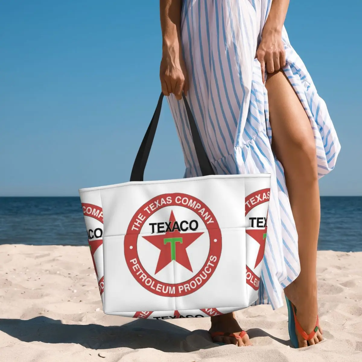 Vintage Texaco Logo Beach Tote Bag Sport Gym Yoga Duffle Large Tote Bag Women Travel Bag Fitness bag
Vintage Texaco Logo Beach Tote Bag Sport Gym Yoga Duffle Large Tote Bag Women Travel Bag Fitness bag