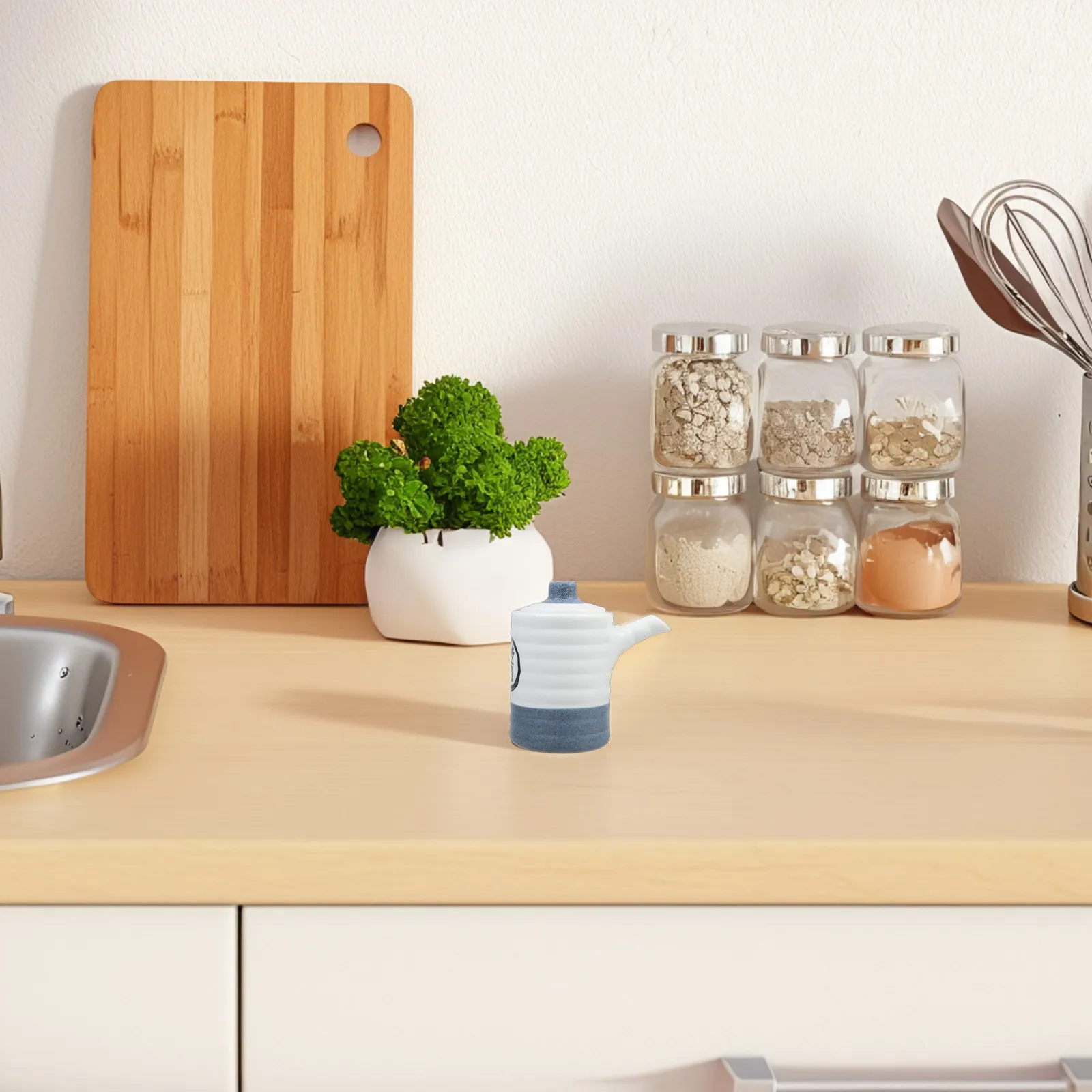 Japanese Style Ceramic Soy Sauce Vinegar Dispenser Bottle for Kitchen Restaurant Sushi Dining Table Seasoning Oil Honey Fish
Japanese Style Ceramic Soy Sauce Vinegar Dispenser Bottle for Kitchen Restaurant Sushi Dining Table Seasoning Oil Honey Fish