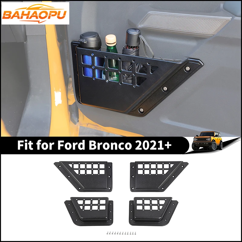 BAHAOPU 4PCS/set Black Car Door Storage Box For Ford Bronco 2021+,Storage Expansion Holder Accessories Increased Door Storage
BAHAOPU 4PCS/set Black Car Door Storage Box For Ford Bronco 2021+,Storage Expansion Holder Accessories Increased Door Storage
