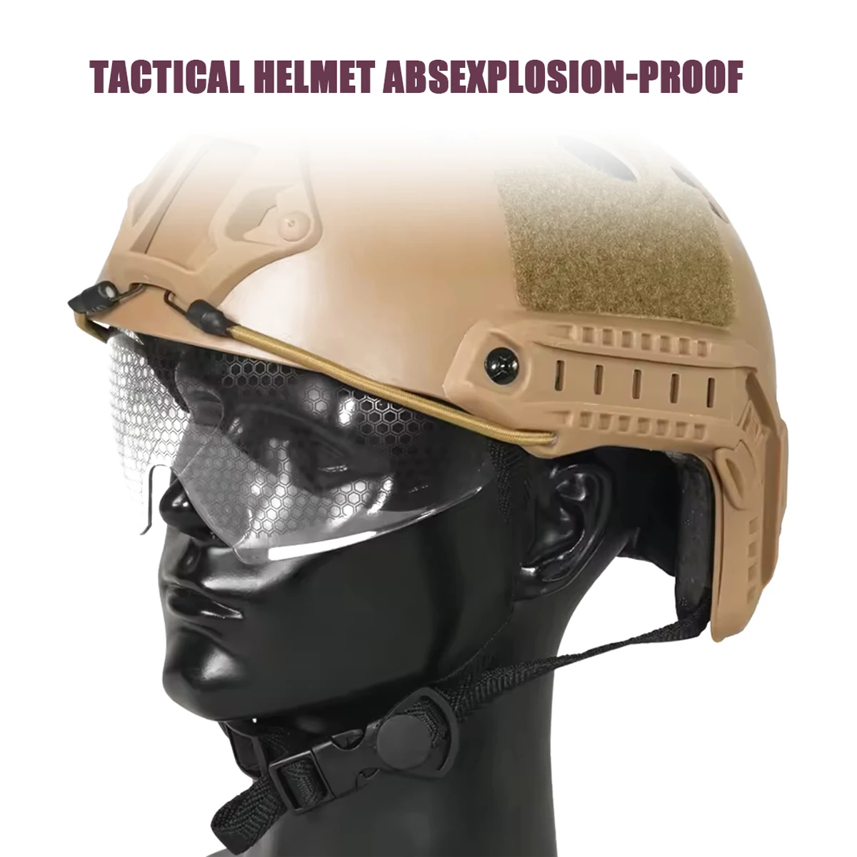 Тактический шлем, сертифицированный CE, взрывозащищенная регулируемая ручка из АБС-пластика для страйкбольных тренировок и верховой езды на открытом воздухе
Тактический шлем, сертифицированный CE, взрывозащищенная регулируемая ручка из АБС-пластика для страйкбольных тренировок и верховой езды на открытом воздухе