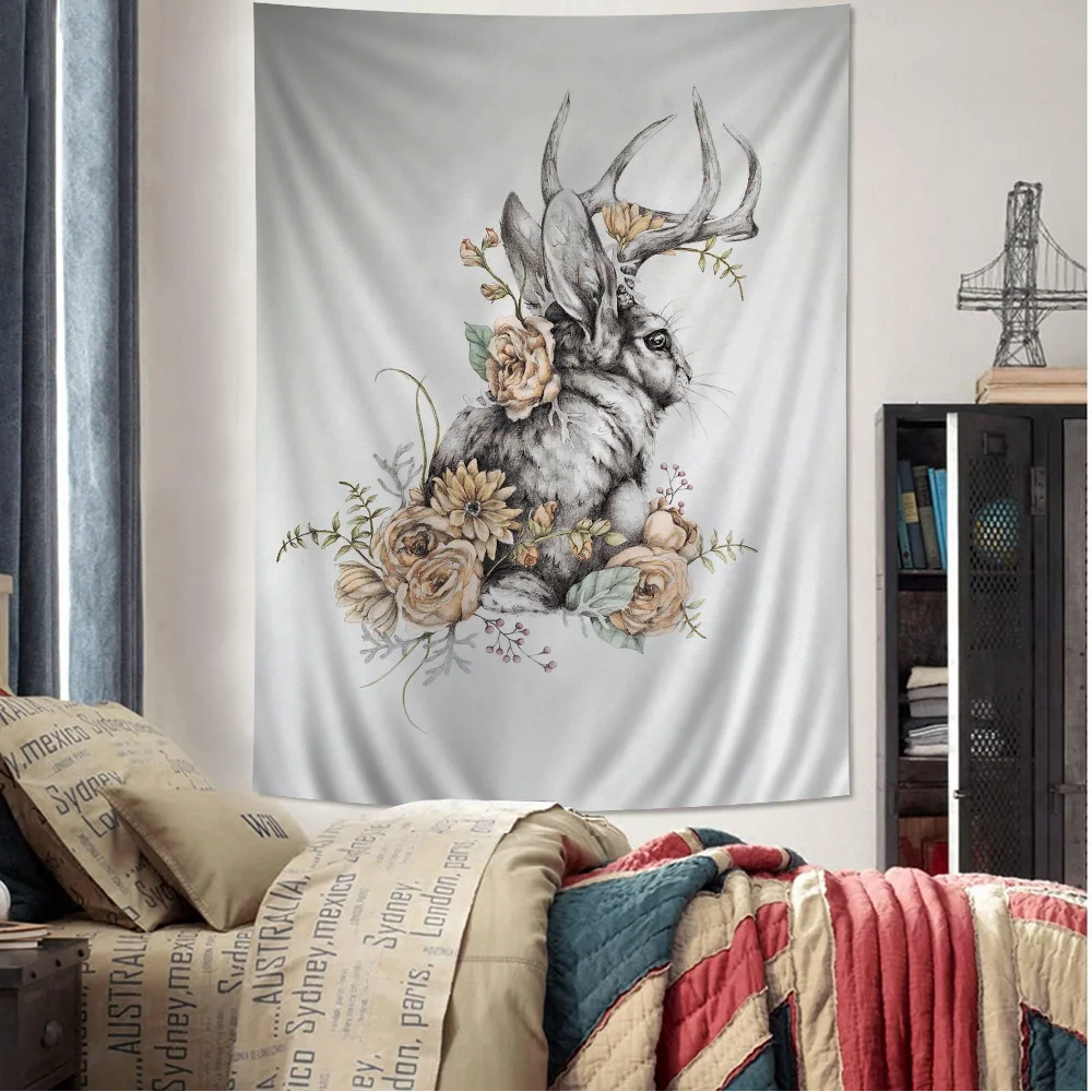 Rabbit Art Hanging Bohemian Tapestry Cheap Hippie Wall Hanging Bohemian Wall Tapestries Mandala Wall Hanging Home Decor
Rabbit Art Hanging Bohemian Tapestry Cheap Hippie Wall Hanging Bohemian Wall Tapestries Mandala Wall Hanging Home Decor