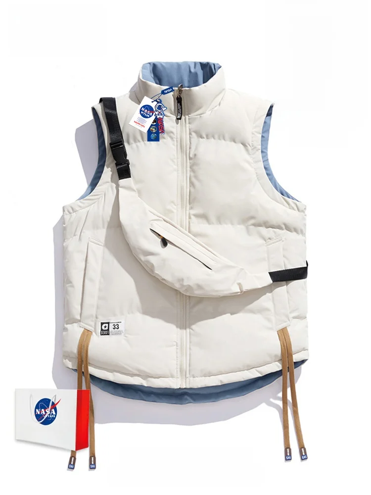Double-Sided Wear Thiened Cotton Vest for Men Winter Warm ex Svel Jaet Faionable Casual Zipper Closure
Double-Sided Wear Thiened Cotton Vest for Men Winter Warm ex Svel Jaet Faionable Casual Zipper Closure