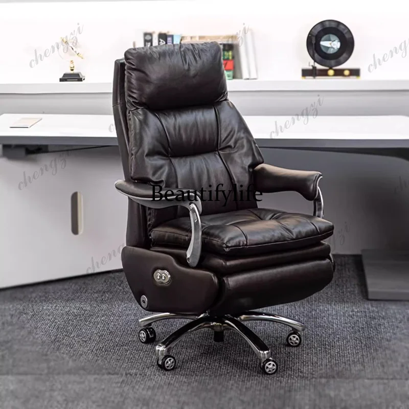TTT Leather Electric Chair Footrest Lift Rotatable Nordic Lazy Designer Adult Aesthetics Chair Wheels Luxury Bureau Meuble
TTT Leather Electric Chair Footrest Lift Rotatable Nordic Lazy Designer Adult Aesthetics Chair Wheels Luxury Bureau Meuble