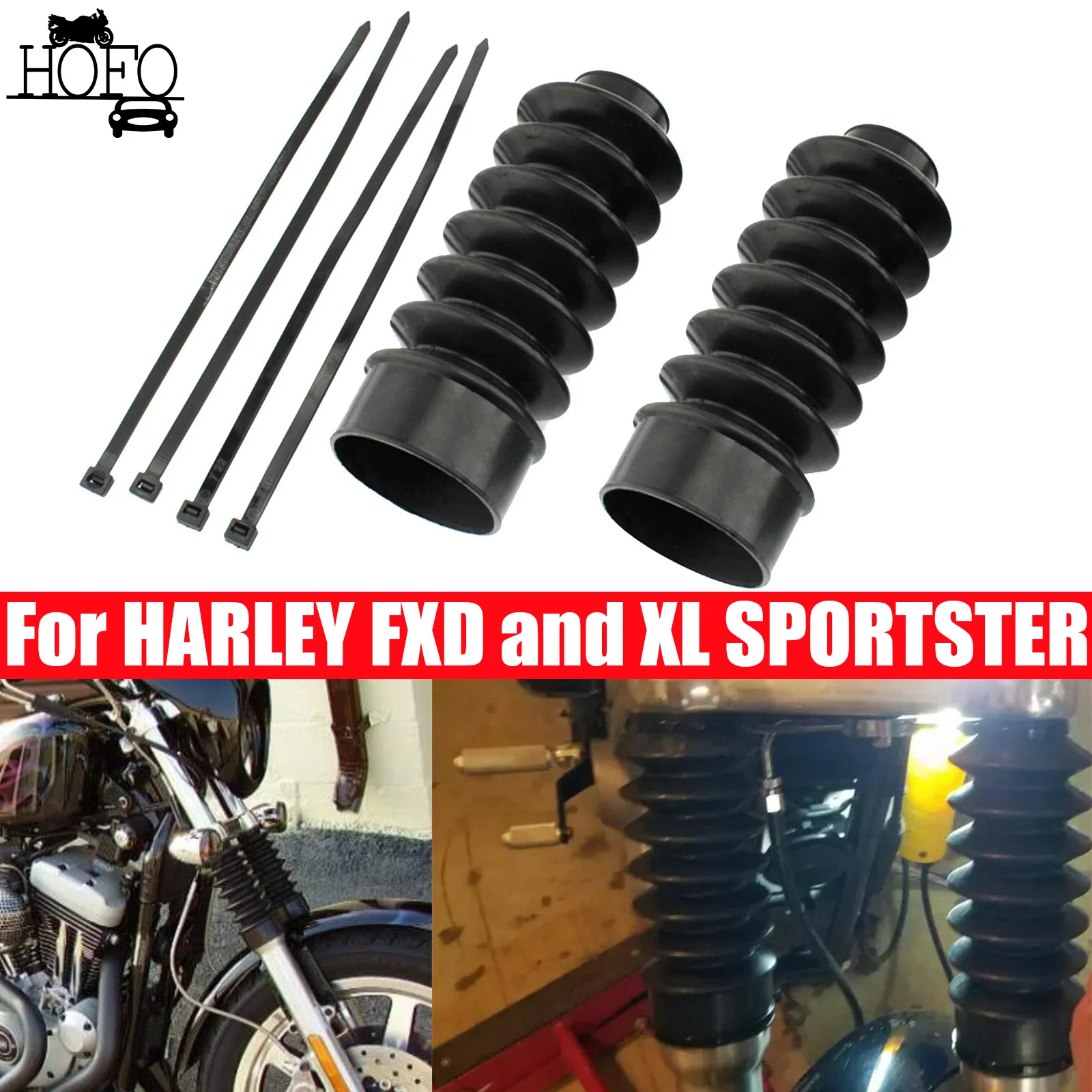 For HARLEY FXD and XL SPORTSTER Motorcycle Front Fork Boot Slider Shock Absorber Cover Gaiters
For HARLEY FXD and XL SPORTSTER Motorcycle Front Fork Boot Slider Shock Absorber Cover Gaiters
