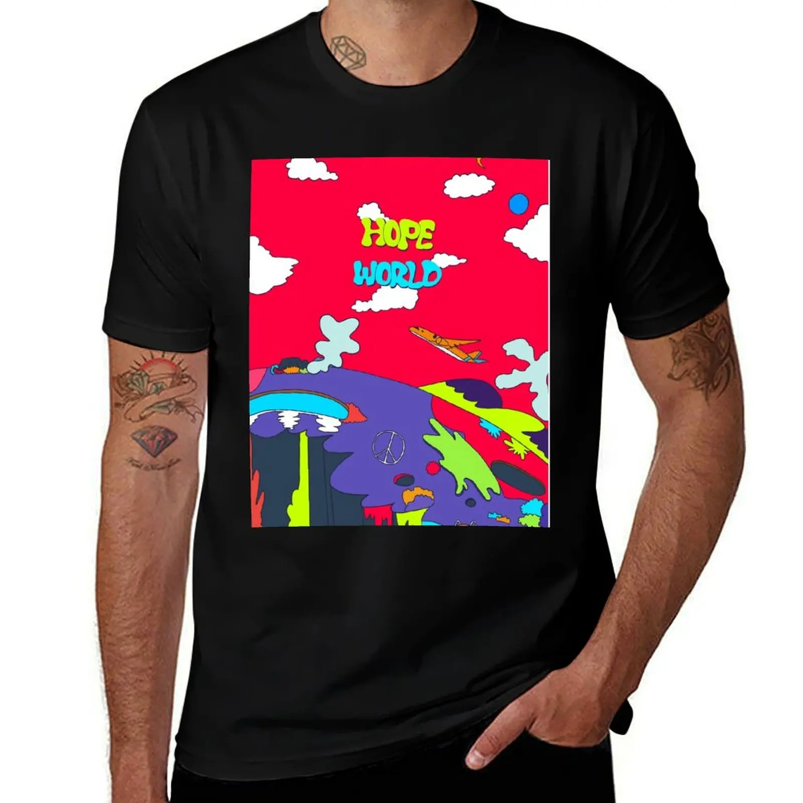 Футболка J-Hope's Hope World, мужская футболка из 100% хлопка, роскошная брендовая хлопковая футболка, футболка 100%
Футболка J-Hope's Hope World, мужская футболка из 100% хлопка, роскошная брендовая хлопковая футболка, футболка 100%