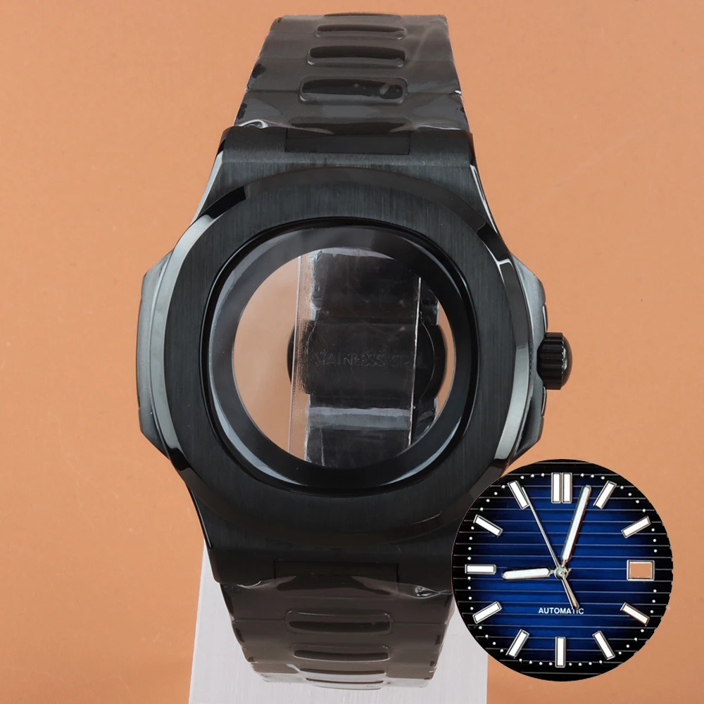 Green Luminous Dial 29.8mm Dial Hands 40mm Case with Stainless Steel Bracelet For NH35 NH36 NH38 Movement Nautilus Black Case
Green Luminous Dial 29.8mm Dial Hands 40mm Case with Stainless Steel Bracelet For NH35 NH36 NH38 Movement Nautilus Black Case