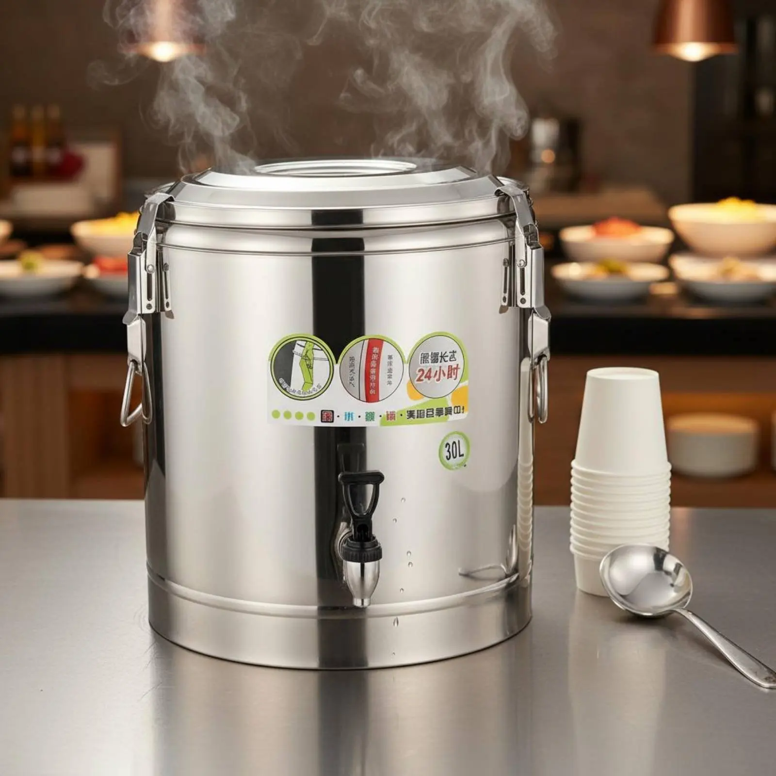 Stainless Steel Insulated Barrel 24-Hour Insulation Professional Soup Container Professional Food and Drink Warmer Portable
Stainless Steel Insulated Barrel 24-Hour Insulation Professional Soup Container Professional Food and Drink Warmer Portable