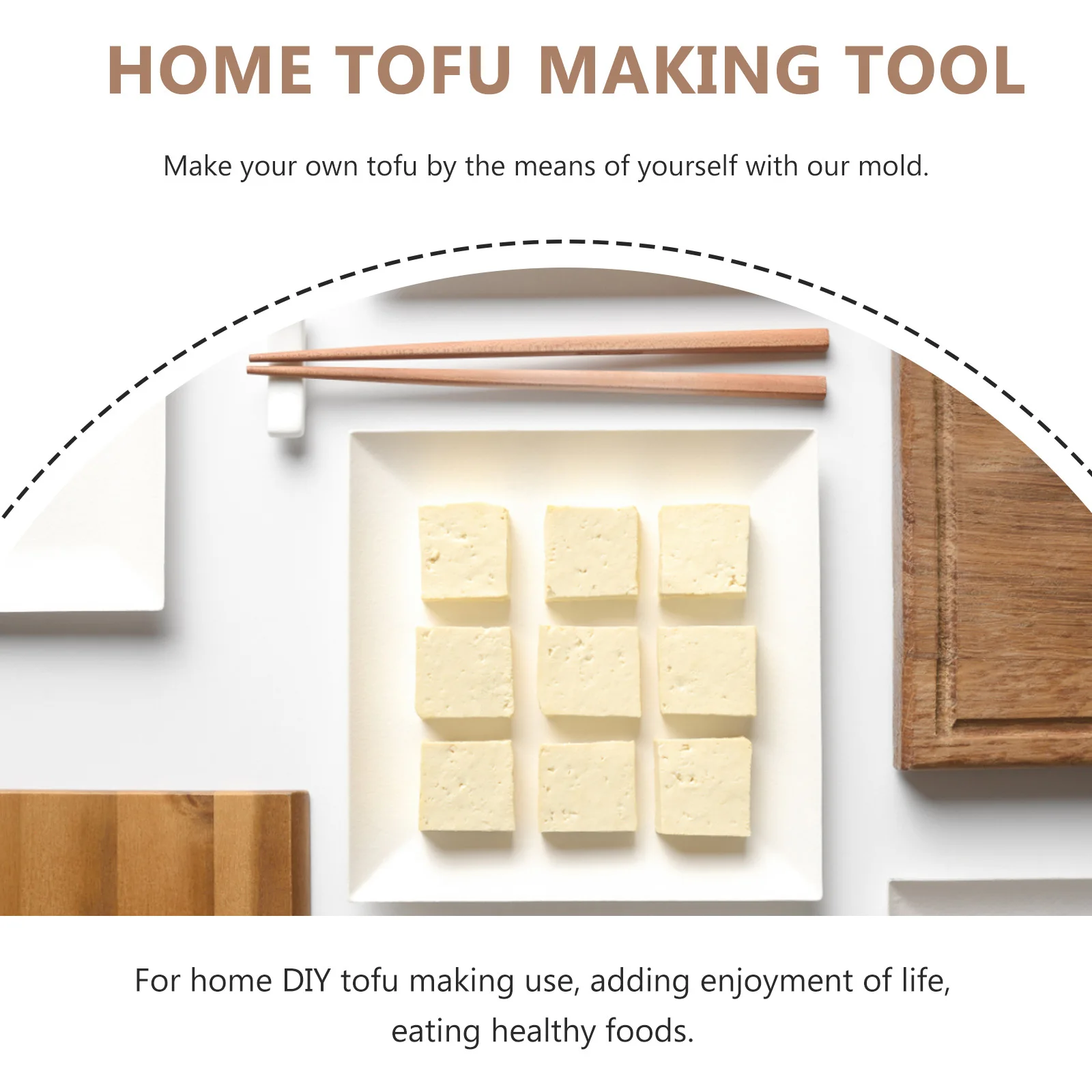 Tofu Making Mold Wooden DIY Press Tool for Home Use Healthy Tofu Stamper Box Curd Pressing Container Curd Maker
Tofu Making Mold Wooden DIY Press Tool for Home Use Healthy Tofu Stamper Box Curd Pressing Container Curd Maker