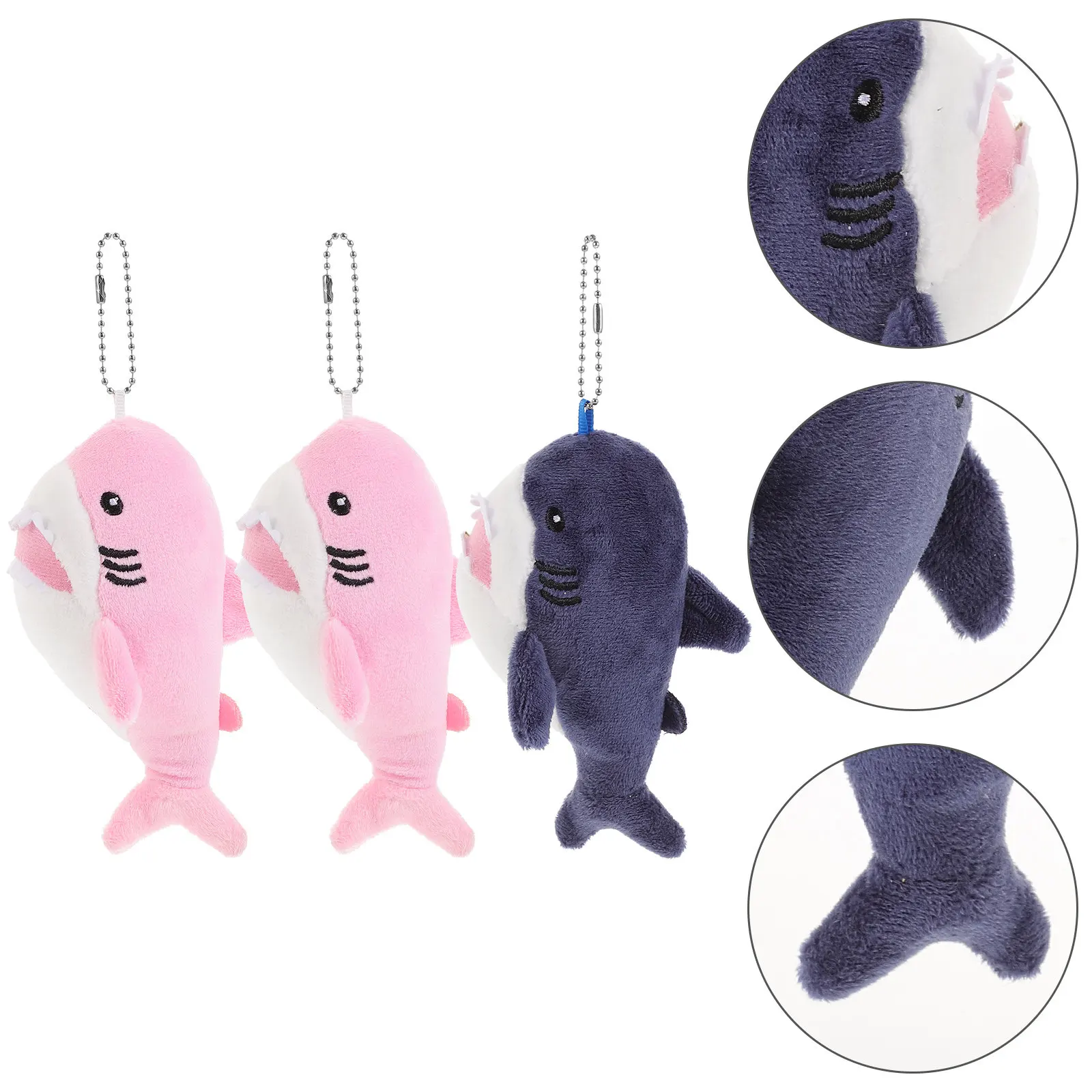 3Pcs Shark Shaped Keychain Pendant Soft PP Cotton Lightweight Decorative Bag Backpack Car Purse Handbag Hanging Charm Stuffed
3Pcs Shark Shaped Keychain Pendant Soft PP Cotton Lightweight Decorative Bag Backpack Car Purse Handbag Hanging Charm Stuffed