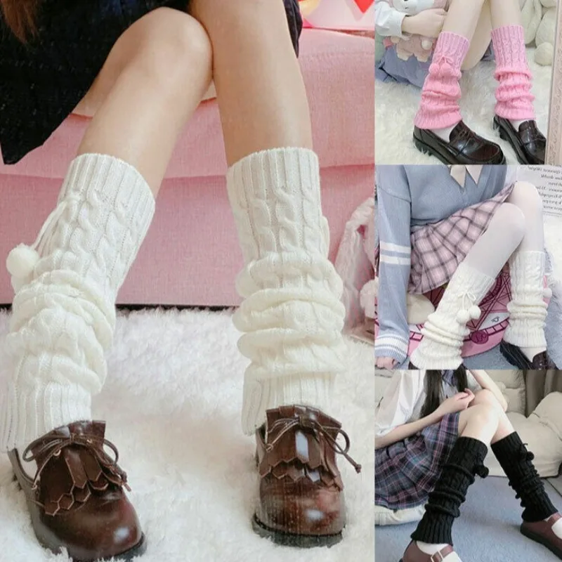 Lolita Leg Warmers Knitted Wool Boot Cuffs Japanese Style Crochet Socks Women Autumn Winter Warm Foot Covers Fashion Accessories 
Lolita Leg Warmers Knitted Wool Boot Cuffs Japanese Style Crochet Socks Women Autumn Winter Warm Foot Covers Fashion Accessories