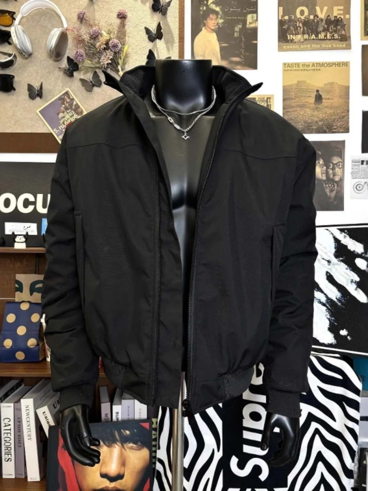 Bla Pilot Jaet Men's ort Sle Stand Collar Autumn Winter Cotton Workwear Coat Tee-proof Loose Fit Thermal Polyester
Bla Pilot Jaet Men's ort Sle Stand Collar Autumn Winter Cotton Workwear Coat Tee-proof Loose Fit Thermal Polyester