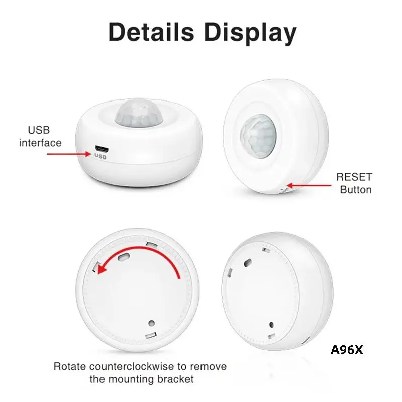 Smart Infrared Monitoring Tuya Zigbee PIR Infrared Detector PIR Infrared Detector
Smart Infrared Monitoring Tuya Zigbee PIR Infrared Detector PIR Infrared Detector