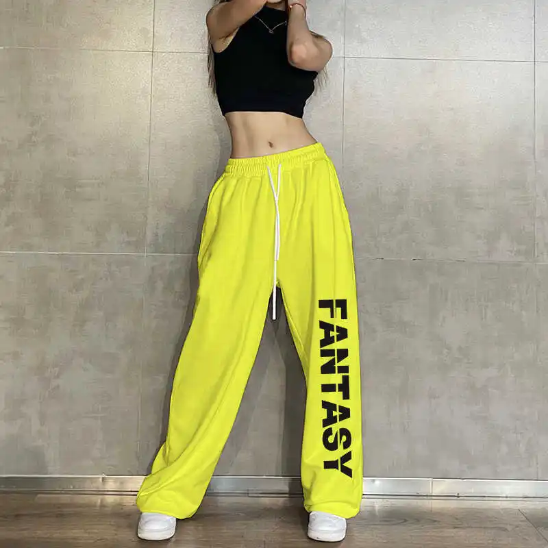 American Retro Loose Drawstring Cuffed Casual Pants Vintage Sport Jazz Street Dance Straight Leg Trousers High Waist Long Pants
American Retro Loose Drawstring Cuffed Casual Pants Vintage Sport Jazz Street Dance Straight Leg Trousers High Waist Long Pants