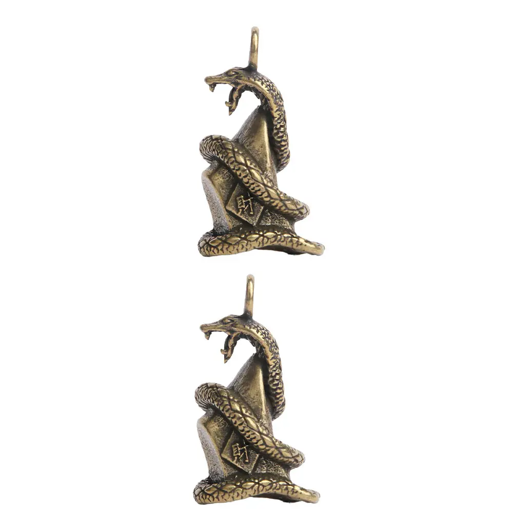 2 PCS Brass Retro Silver Ingot Snake Pendant Keychain Craft Home DIY Copper Decor Accessories Vintage Gifts
2 PCS Brass Retro Silver Ingot Snake Pendant Keychain Craft Home DIY Copper Decor Accessories Vintage Gifts