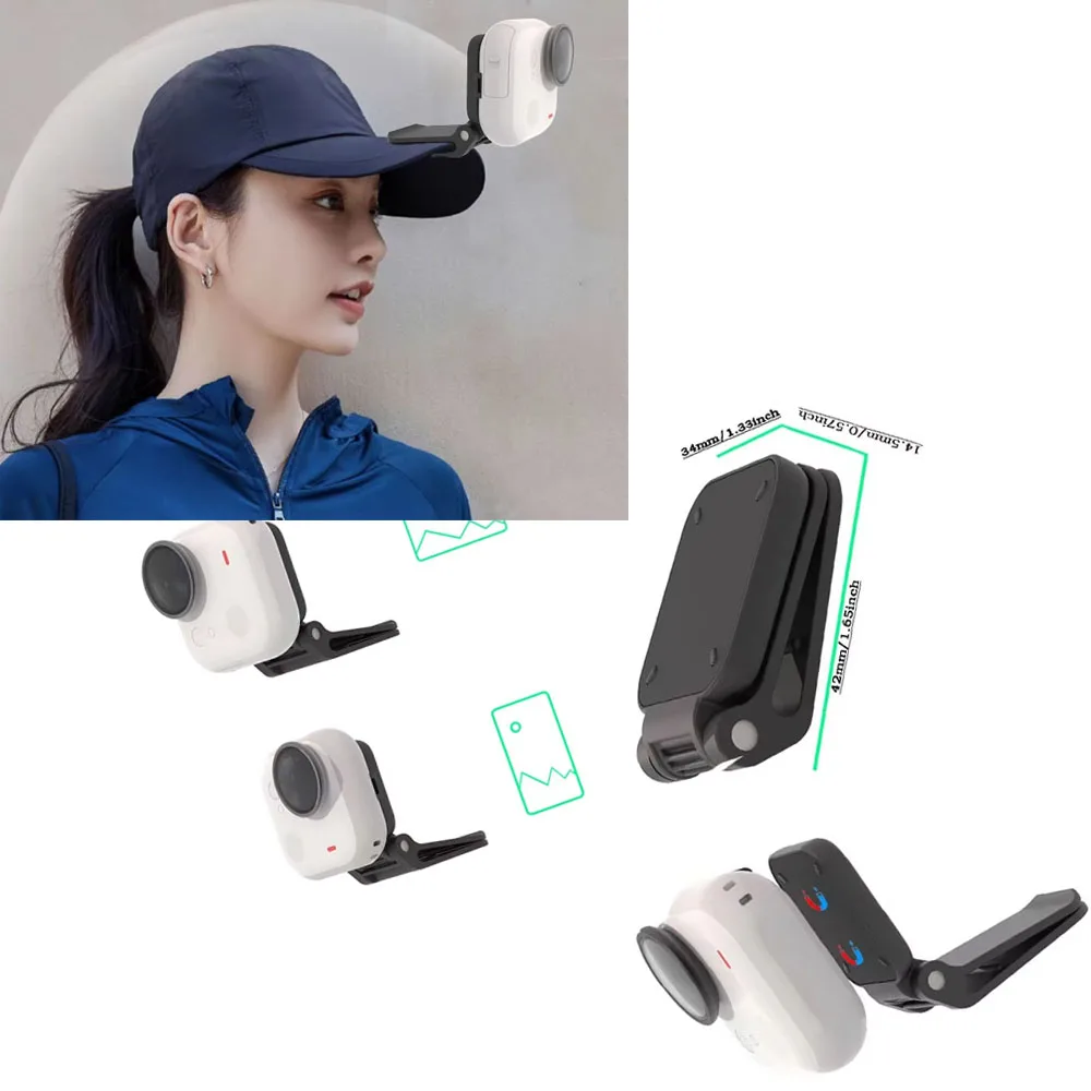 Camera Hat Clip for Insta360 Go Ultra First-Person View Mount Supports Horizontal and Vertical Shooting
Camera Hat Clip for Insta360 Go Ultra First-Person View Mount Supports Horizontal and Vertical Shooting