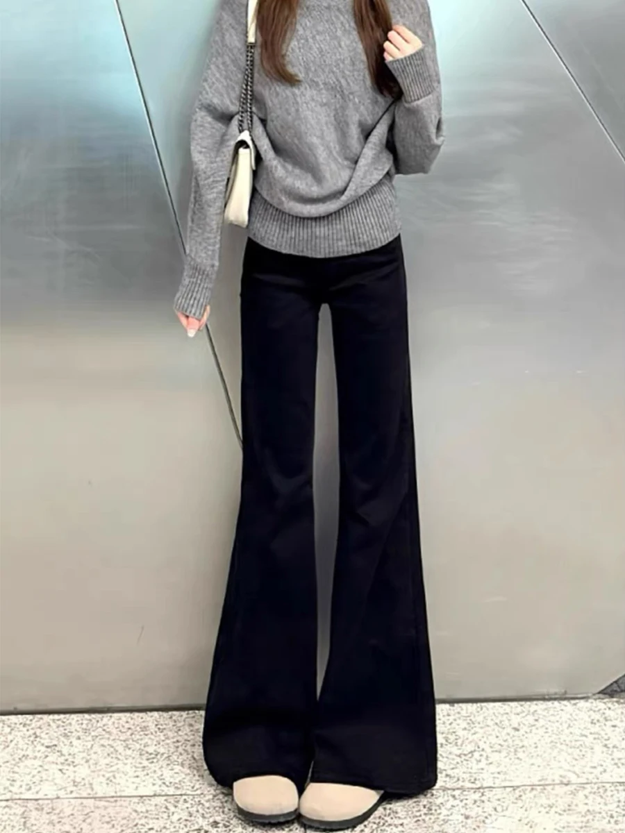 Джинсы женские с высокой талией, расклешенные, прямого кроя, весна-осень, большие размеры, эластичные, из хлопкового денима, с эффектом похудения, буткат
Джинсы женские с высокой талией, расклешенные, прямого кроя, весна-осень, большие размеры, эластичные, из хлопкового денима, с эффектом похудения, буткат