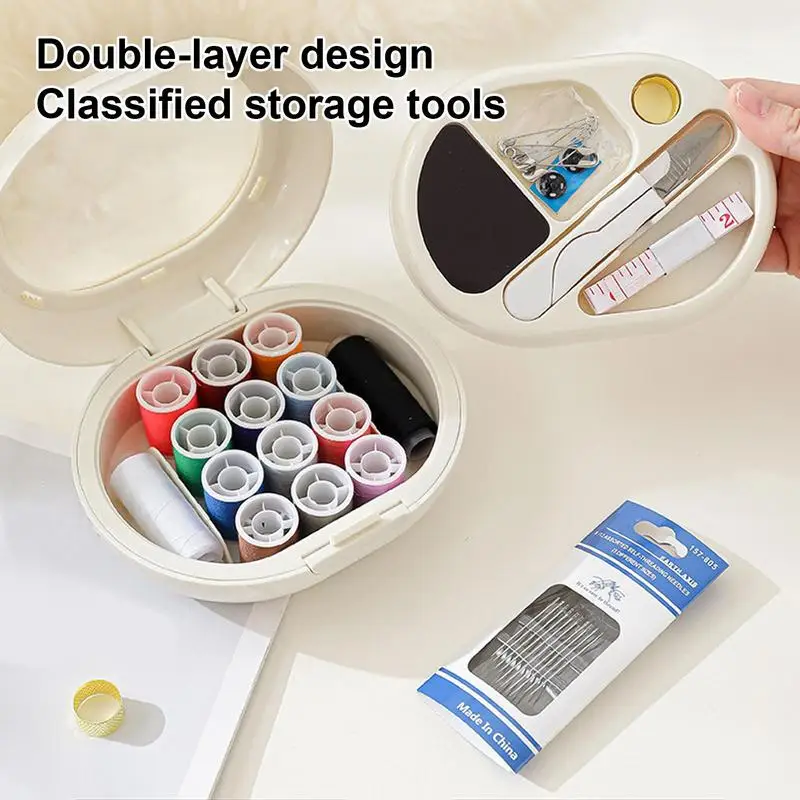 Complete Sewing Kit with Threads Needles Scissors Tape Measure Thimble Portable Travel DIY Embroidery Handwork Sewing Tool Set
Complete Sewing Kit with Threads Needles Scissors Tape Measure Thimble Portable Travel DIY Embroidery Handwork Sewing Tool Set