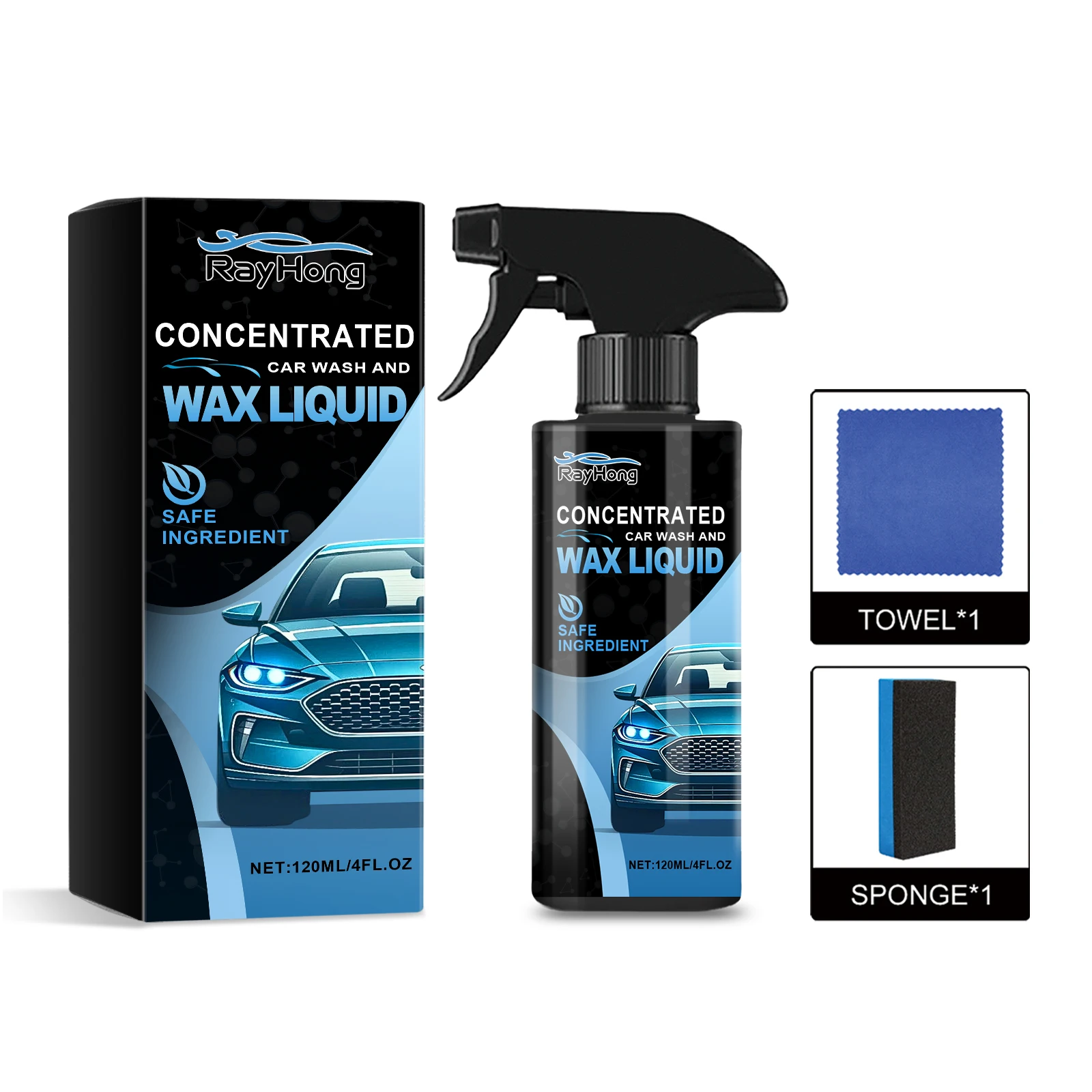 Concentrated Car Wash And Wax Liquid, Car Cleaning Car Paint Coating Tire Decontamination Reconditioning Cleaning Fluid
Concentrated Car Wash And Wax Liquid, Car Cleaning Car Paint Coating Tire Decontamination Reconditioning Cleaning Fluid