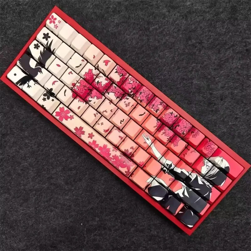 130 Keys Cartoon Girl Raven Sakura PBT Keycap Gamer Mechanical Keyboard Side Engraving Shine Through Cherry Key Caps Dye-Subbed
130 Keys Cartoon Girl Raven Sakura PBT Keycap Gamer Mechanical Keyboard Side Engraving Shine Through Cherry Key Caps Dye-Subbed