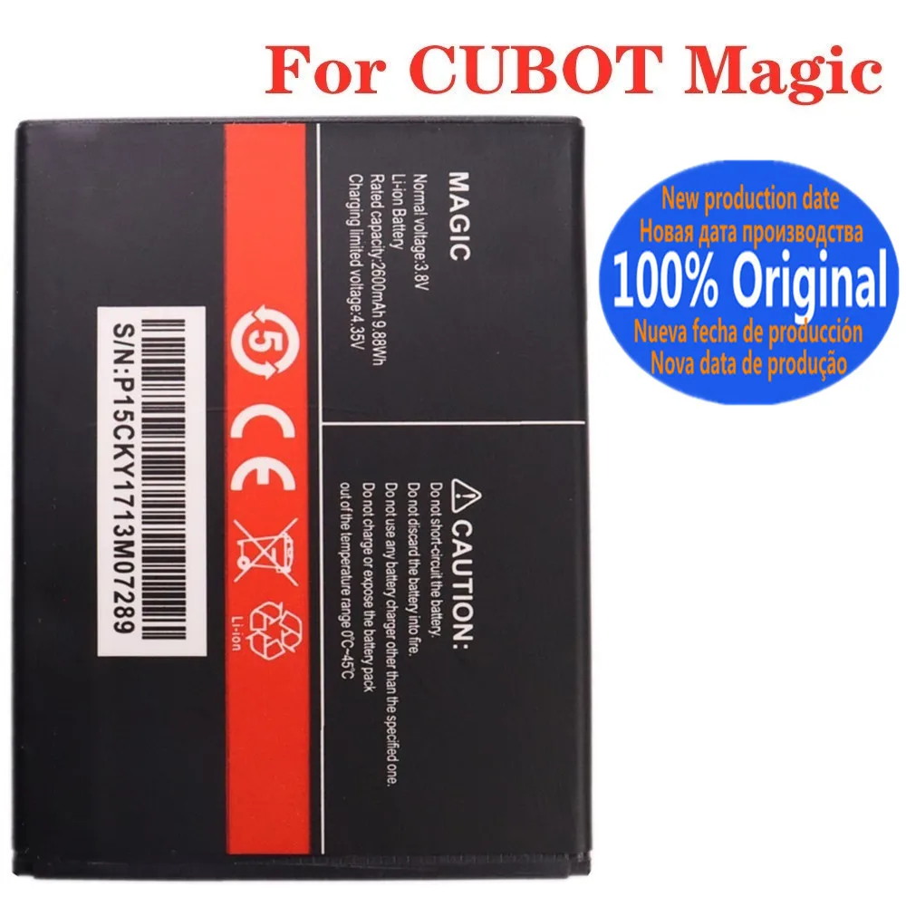 100% New Original Magic Battery For CUBOT Magic 2600mAh Cell Phone Battery In Stock + Tracking Number
100% New Original Magic Battery For CUBOT Magic 2600mAh Cell Phone Battery In Stock + Tracking Number
