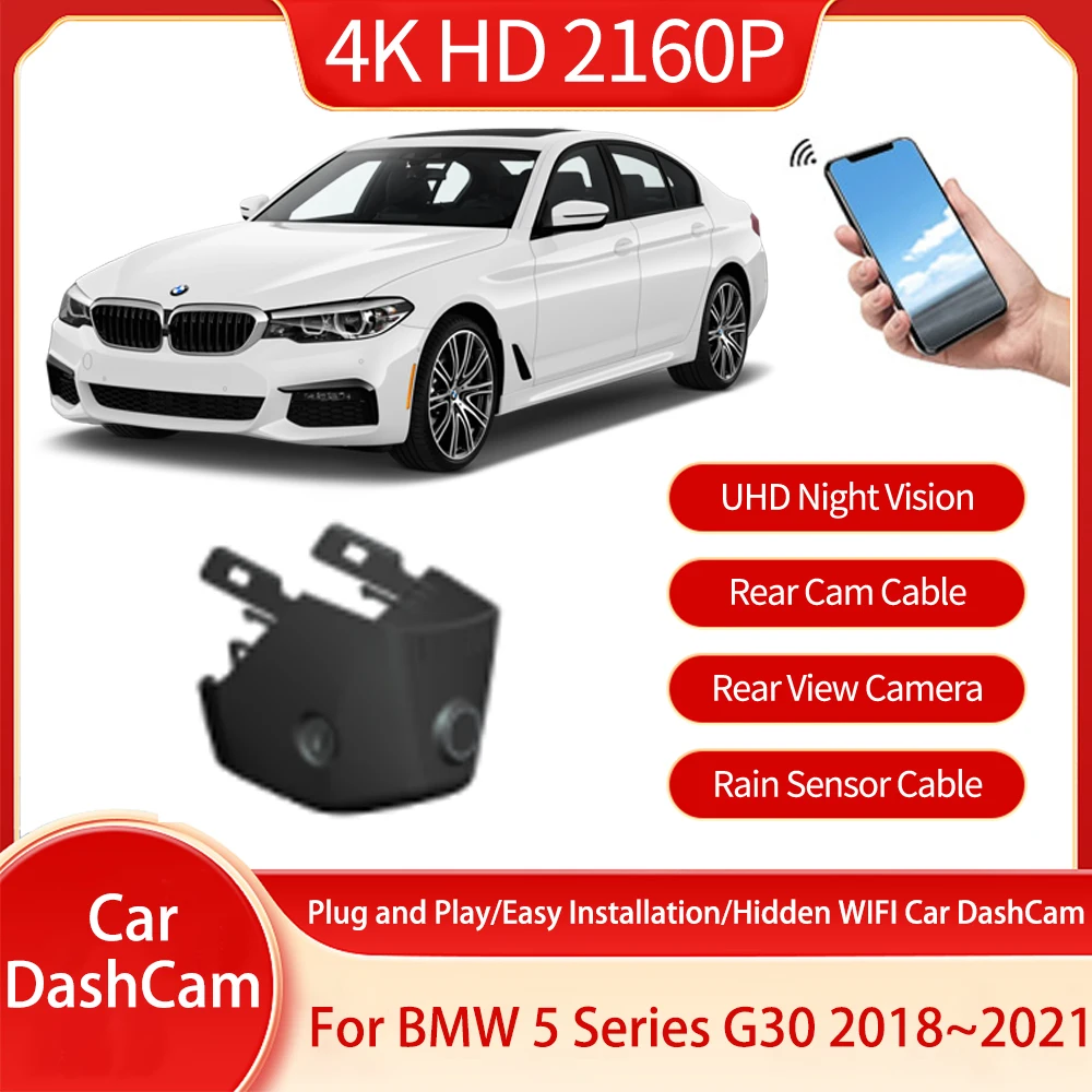 Скрытый Автомобильный видеорегистратор с Wi-Fi, для BMW 5 Series G30 2018 2019 2020 2021
Скрытый Автомобильный видеорегистратор с Wi-Fi, для BMW 5 Series G30 2018 2019 2020 2021