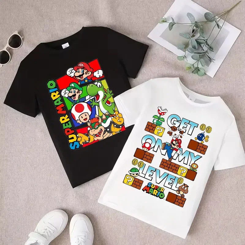 2026 New Summer Cotton T-shirt Super Mario Cartoon T-shirt Men's and Women's Fashion Top Children's Role Playing Short Sleeve
2026 New Summer Cotton T-shirt Super Mario Cartoon T-shirt Men's and Women's Fashion Top Children's Role Playing Short Sleeve