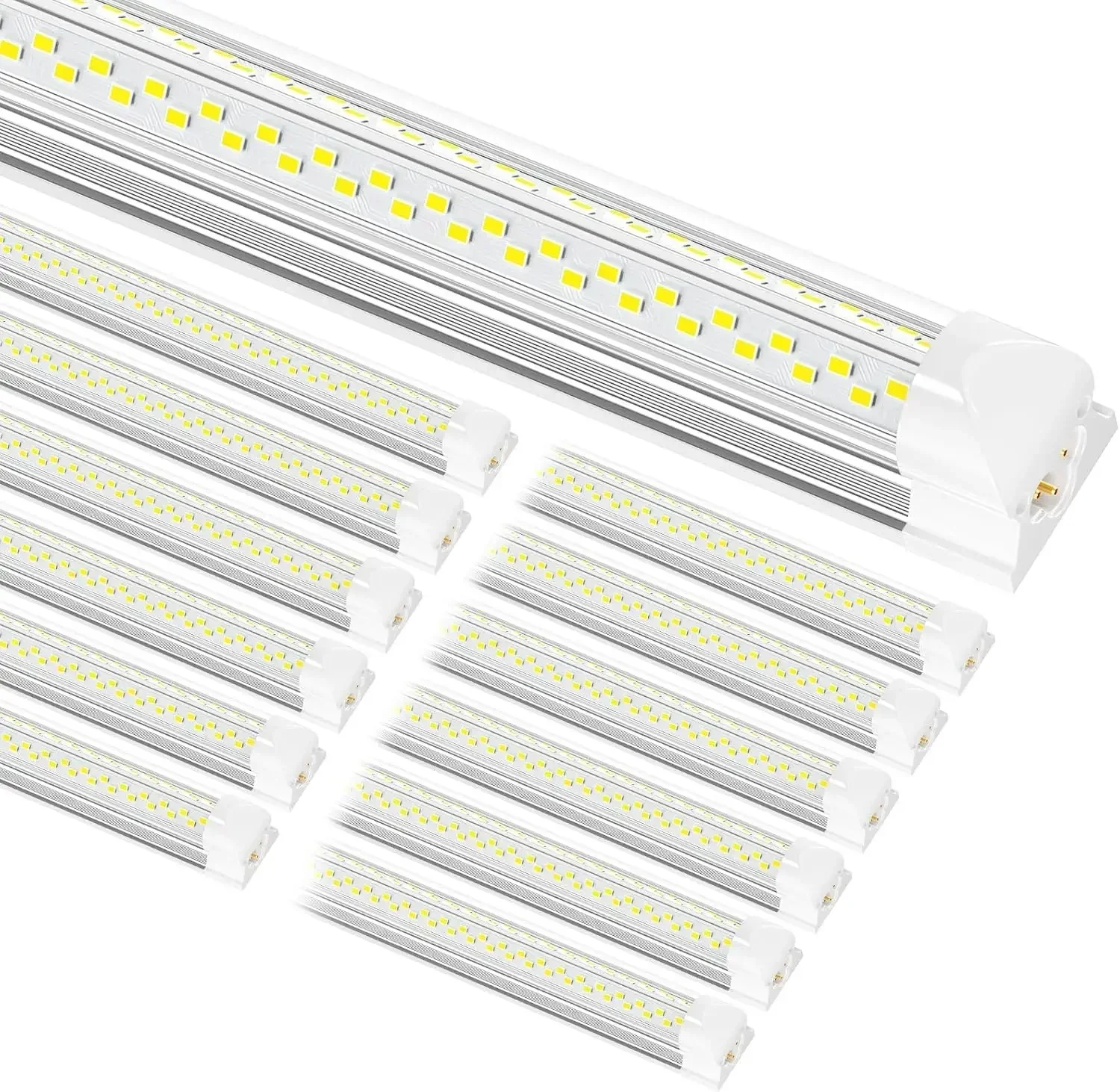 8ft LED Shop Light, 8' 100W 15000lm 6000K (12 Pack), 8 Foot Linkable led Shop Lights with Plug Fixture for Garage Workshop,
8ft LED Shop Light, 8' 100W 15000lm 6000K (12 Pack), 8 Foot Linkable led Shop Lights with Plug Fixture for Garage Workshop,