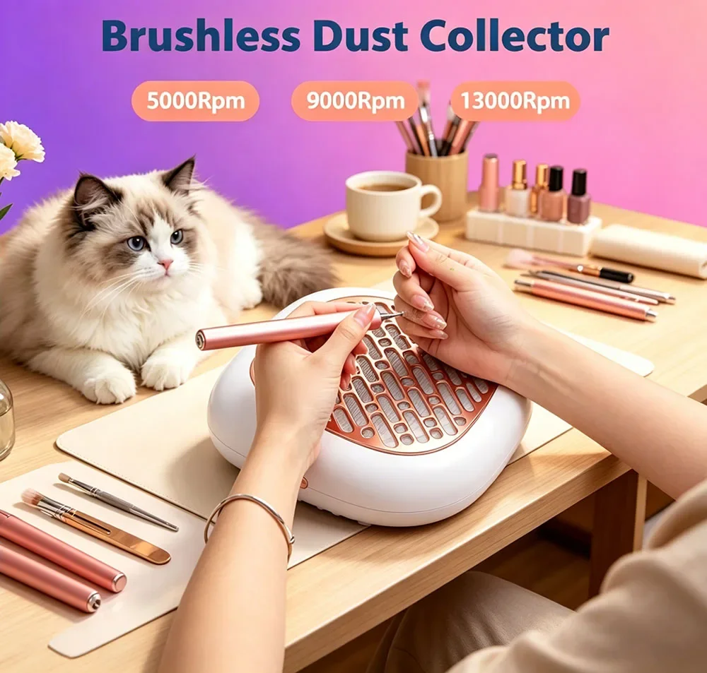 Brushless Powerful 130W Nail Dust Extractor Super Suction Manicure Nail Dust Collector Vacuum Fan With 2 Filter
Brushless Powerful 130W Nail Dust Extractor Super Suction Manicure Nail Dust Collector Vacuum Fan With 2 Filter