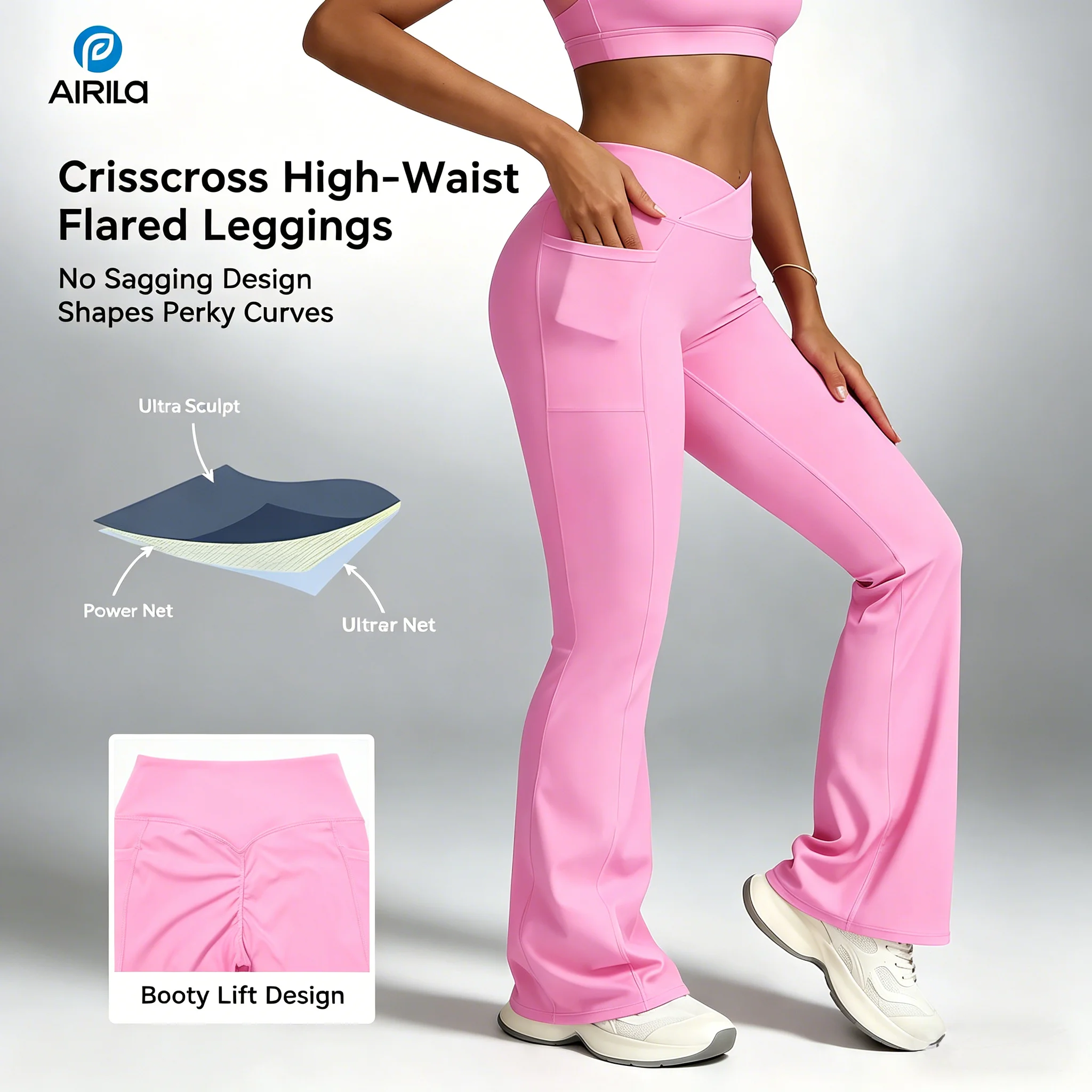 Women's High Waisted Flared Yoga Pants V-Waist Tummy Control Running Gym Pilates Athletic Outfit Quick-Drying Workout
Women's High Waisted Flared Yoga Pants V-Waist Tummy Control Running Gym Pilates Athletic Outfit Quick-Drying Workout