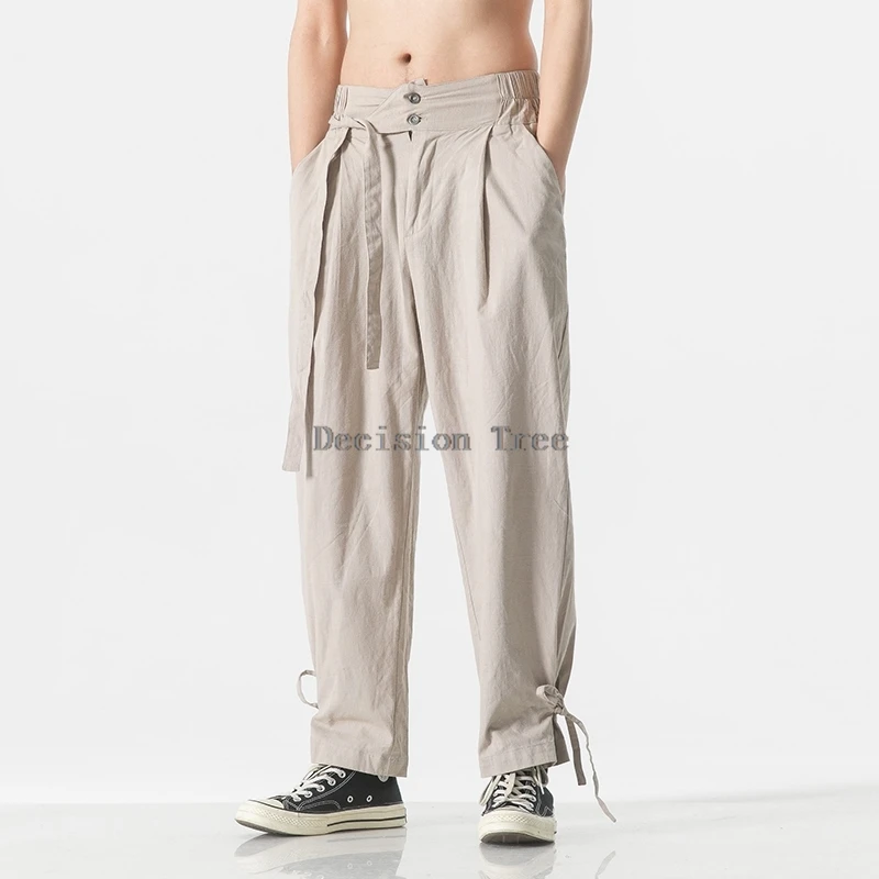 2025 мужские свободные винтажные хлопковые льняные повседневные брюки, китайские брюки для соревнований по боевым искусствам в британском стиле, тренировочные брюки
2025 мужские свободные винтажные хлопковые льняные повседневные брюки, китайские брюки для соревнований по боевым искусствам в британском стиле, тренировочные брюки